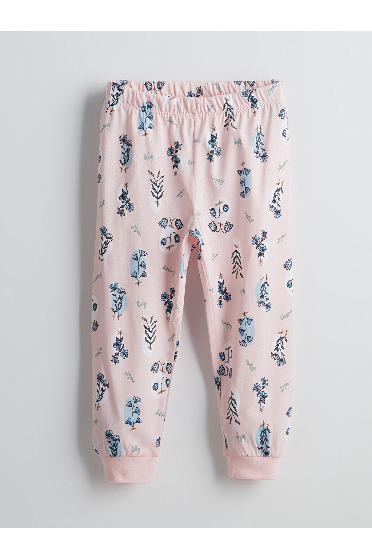 LC Waikiki GiyÇık Store Pembe Bisiklet Yaka Çiçekli Kız Bebek Pijama Takımı fotoğrafı 4 (önizleme)