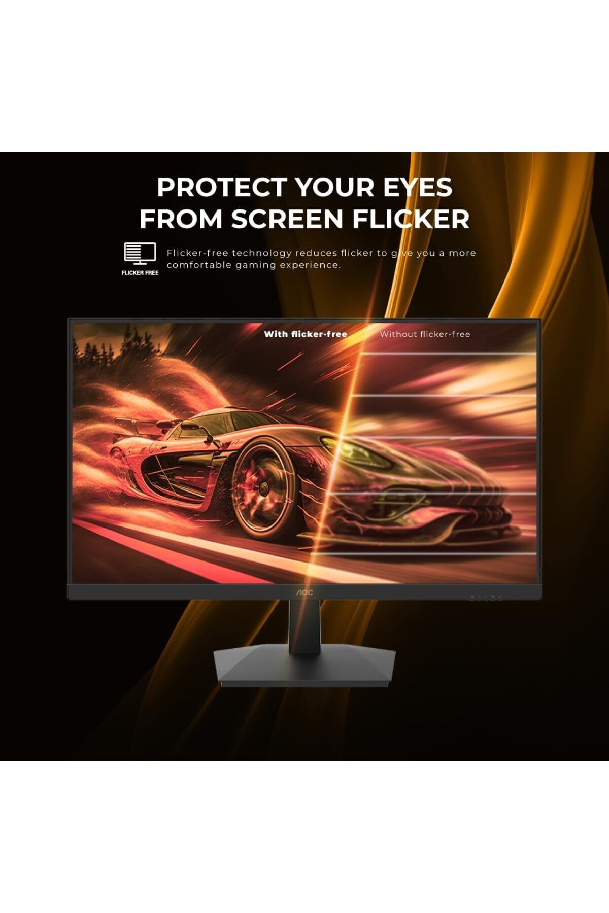 Aoc-27'',FHD,180Hz,VA,1ms,Black Gaming Monitor 4