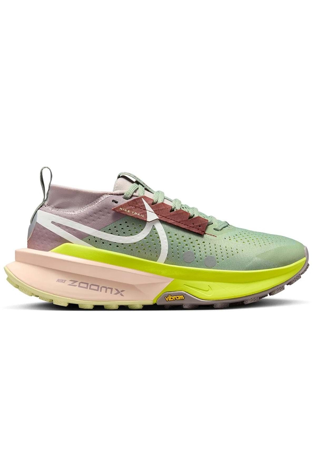 Nike Zoom X Zegama Trail 2 Vibram Kaymaz Taban Fd5191-fd5190 Unisex Spor Ayakkabı Yeşil