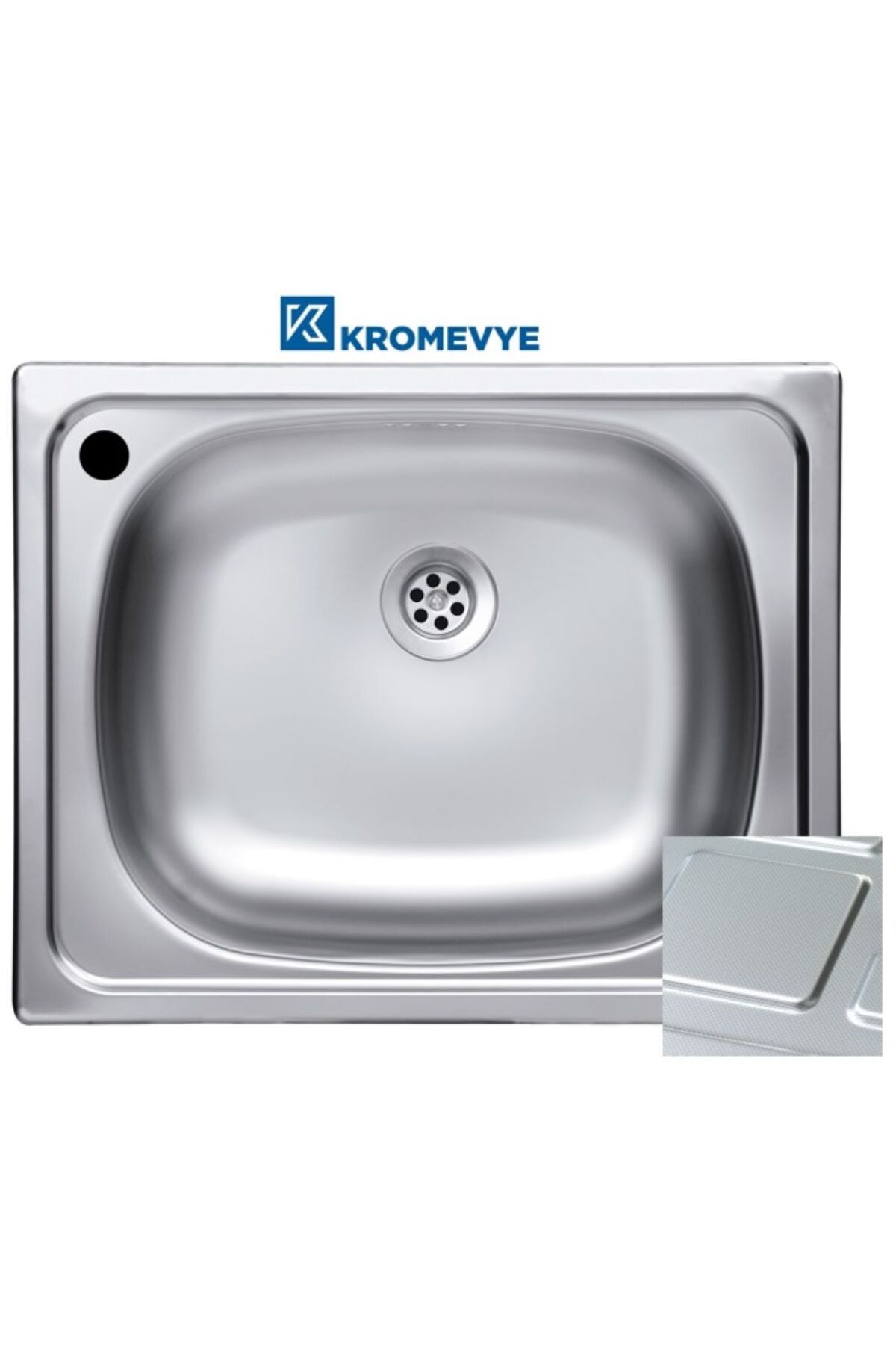 Kromevye CLASSIC EC-105-D SOL DESENLİ PASLANMAZ ÇELİK MUTFAK EVYESİ