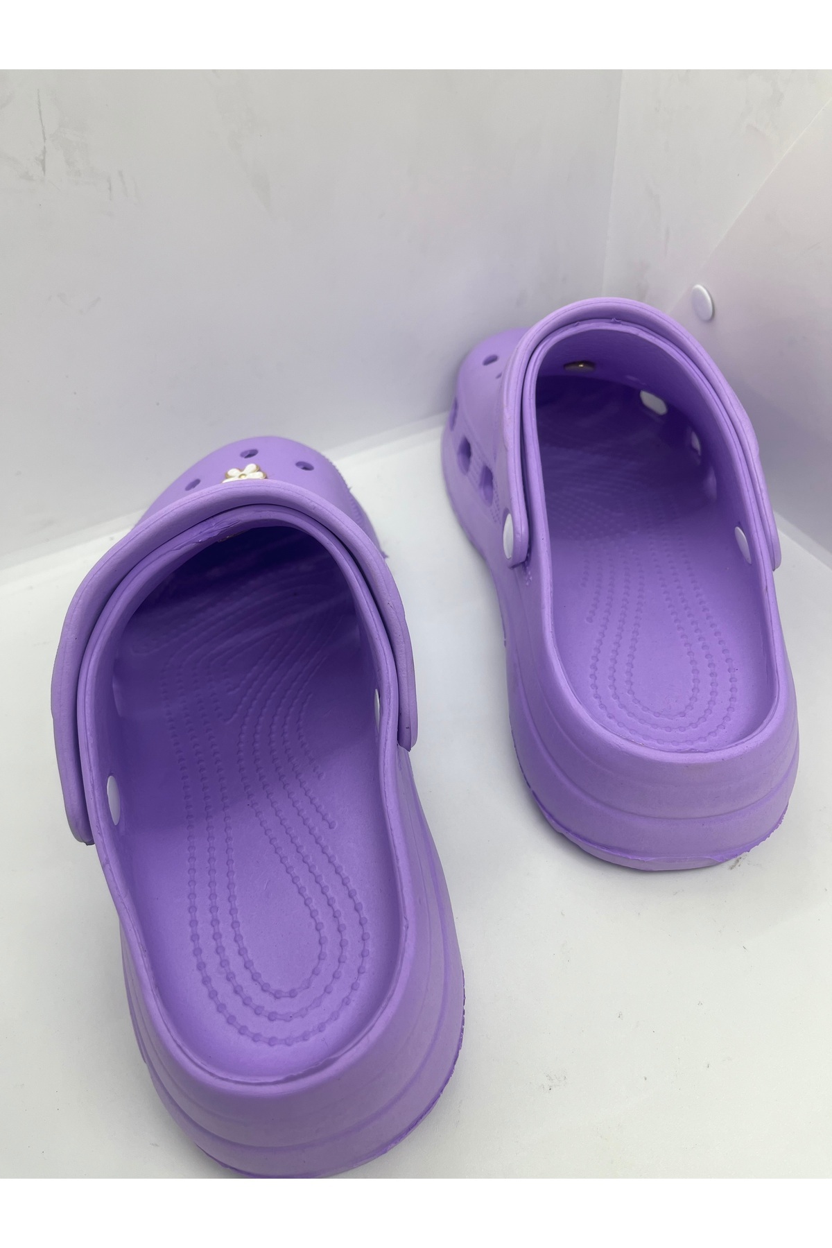 GENÇ-Butterfly Rhinestone Cros Slippers - for Hospital and Cook, Non-Slip Sole Sandelet 6