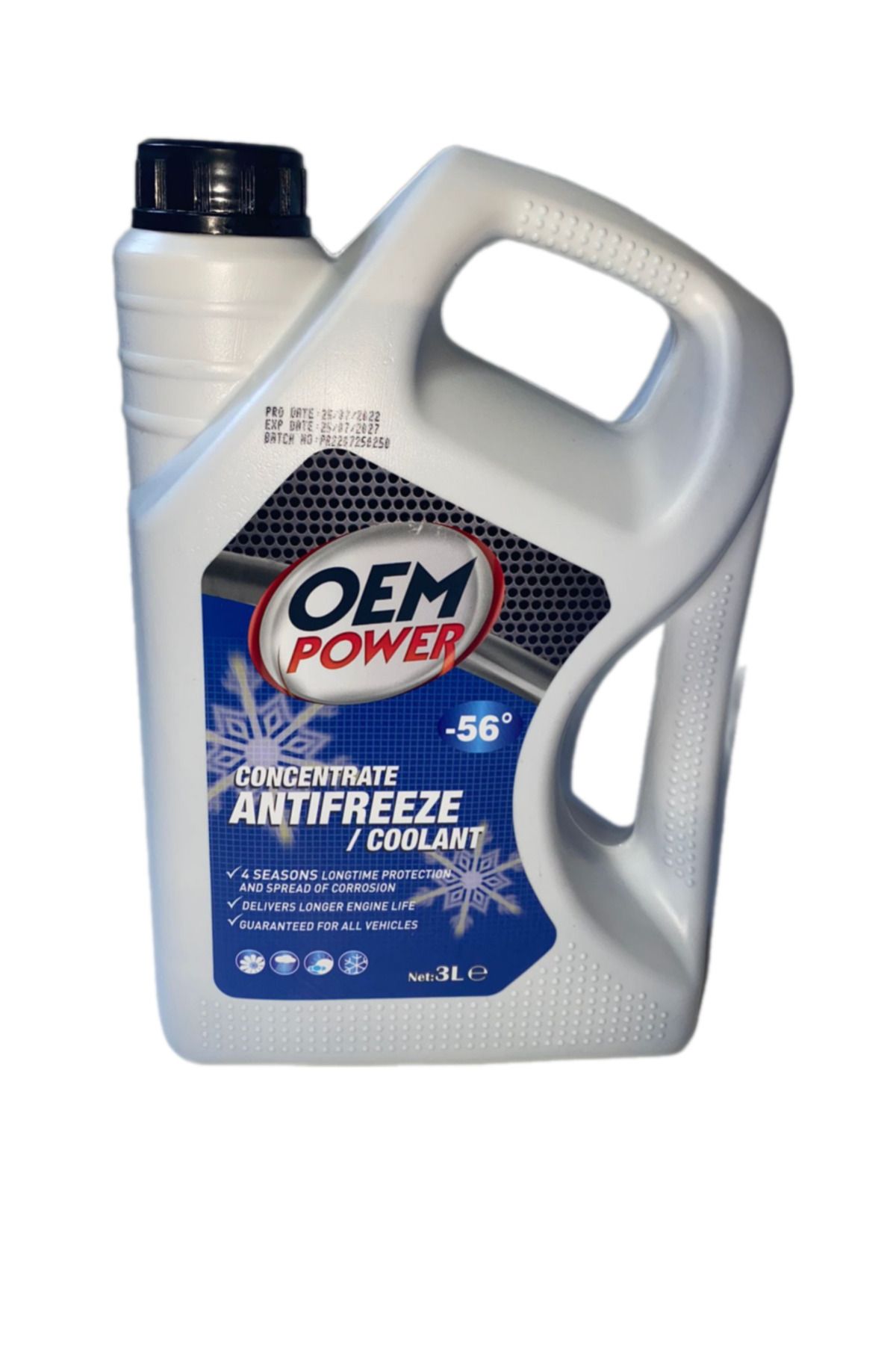 OEM POWER Organik Mavi Antifriz -57°c 3 Lt