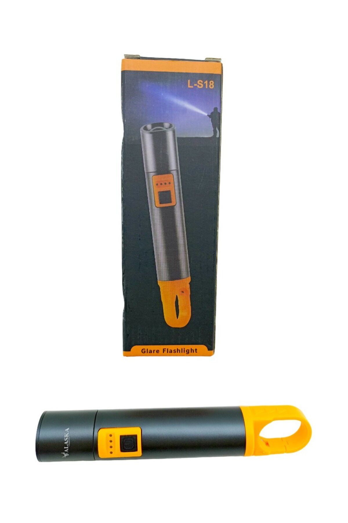 demila 2IN1 ZOOM EL FENERİ -POWERBANK USB ŞARJ METAL KASA -SU GEÇİRMEZ -500MT (4767) - MLA6813-6729