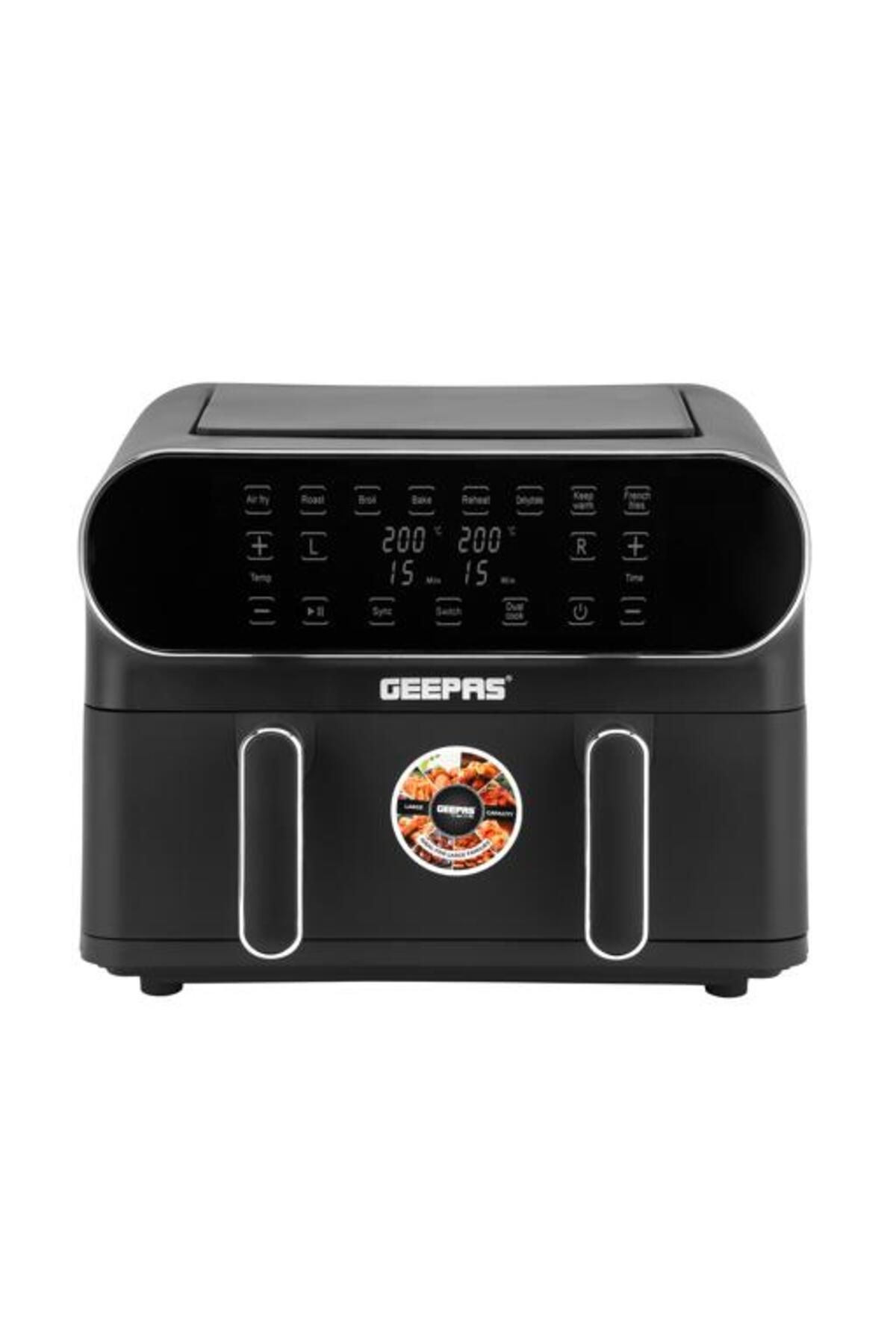 Geepas-Digital Air Fryer- 11 L Capacity with 5.5 L Dual Baskets with Separator 8