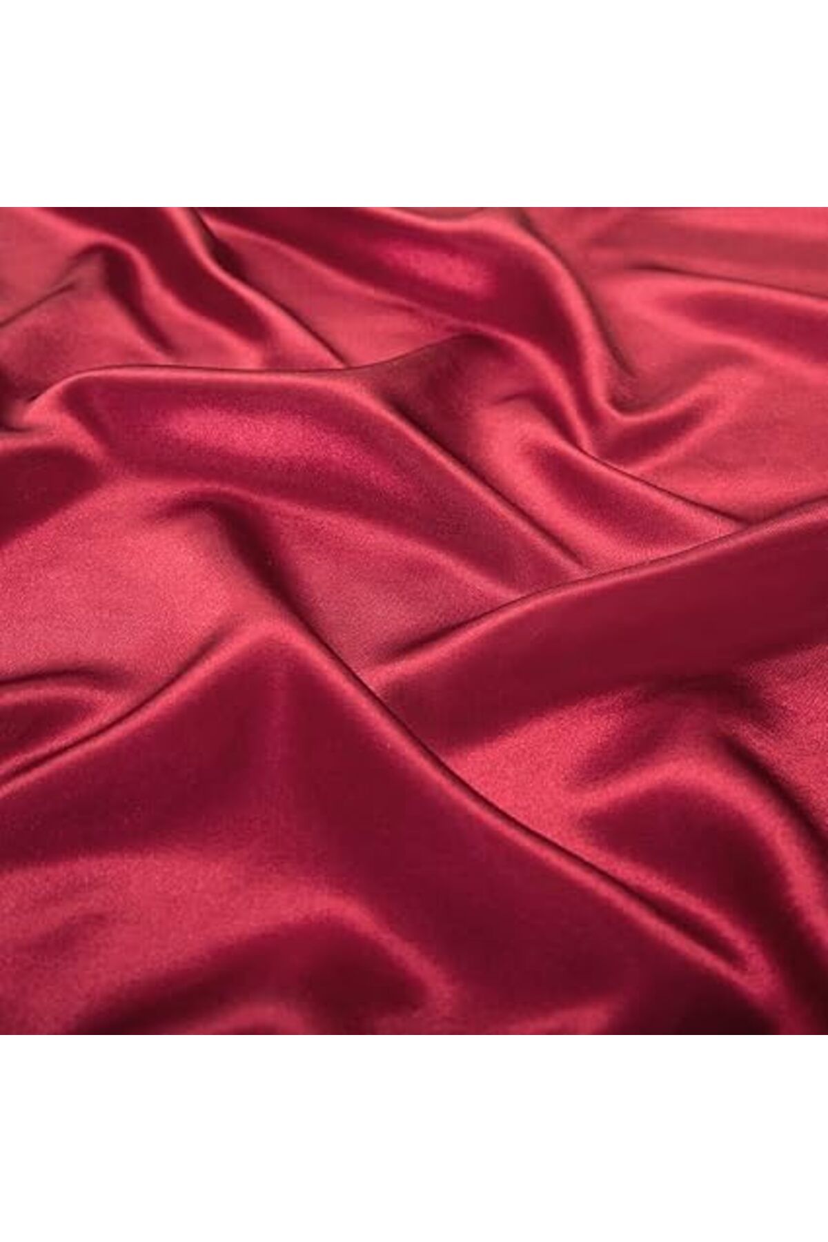 fulina-Satin Bed Sheets 4 PC King Size, Red Silk Sheet (1 Fitted Sheet,1 Flat Sheet,2 Pillowcase) 2