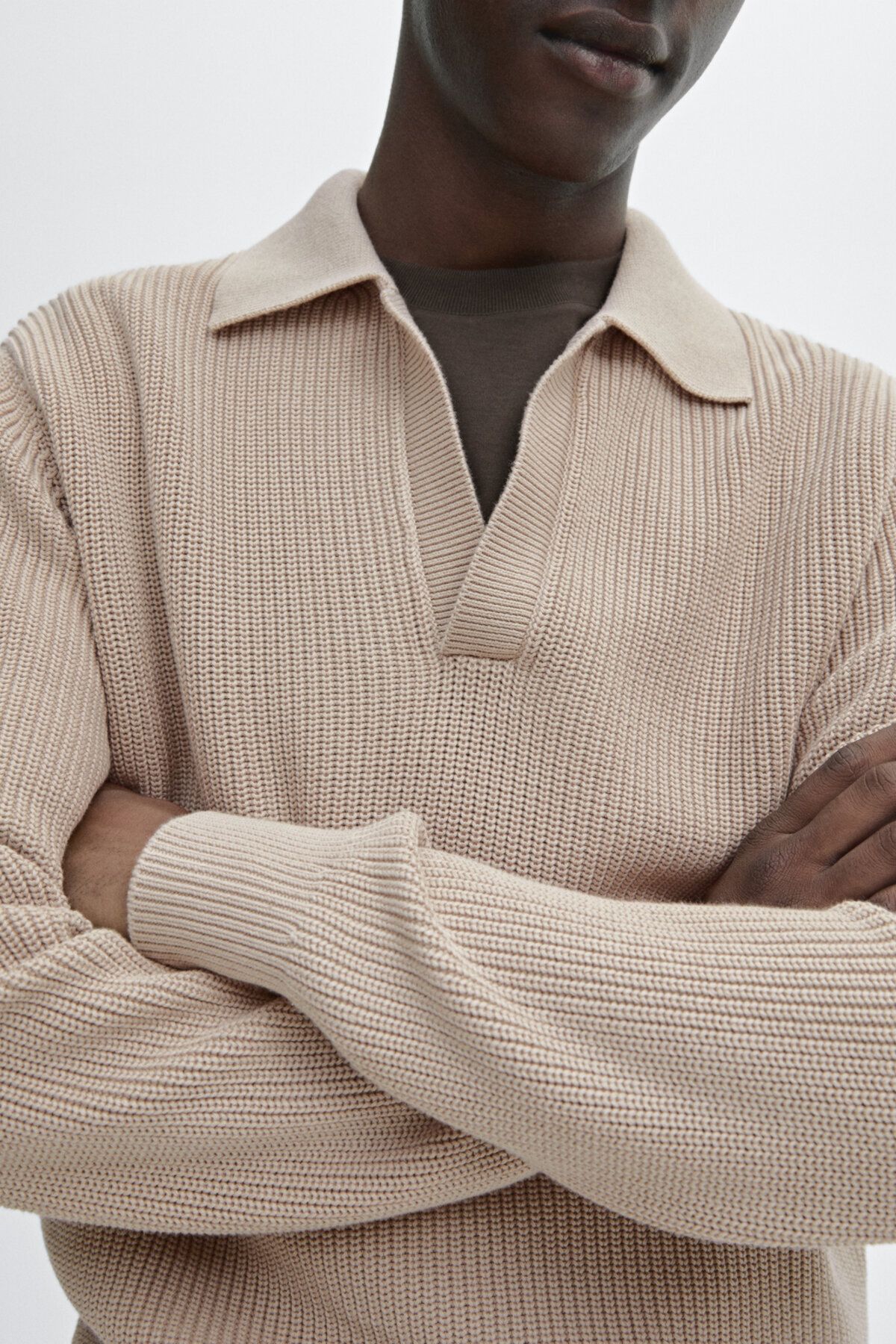 ژاکت جلو باز نود مردانه 100 ٪ لباس بافتنی فتی Massimo Dutti