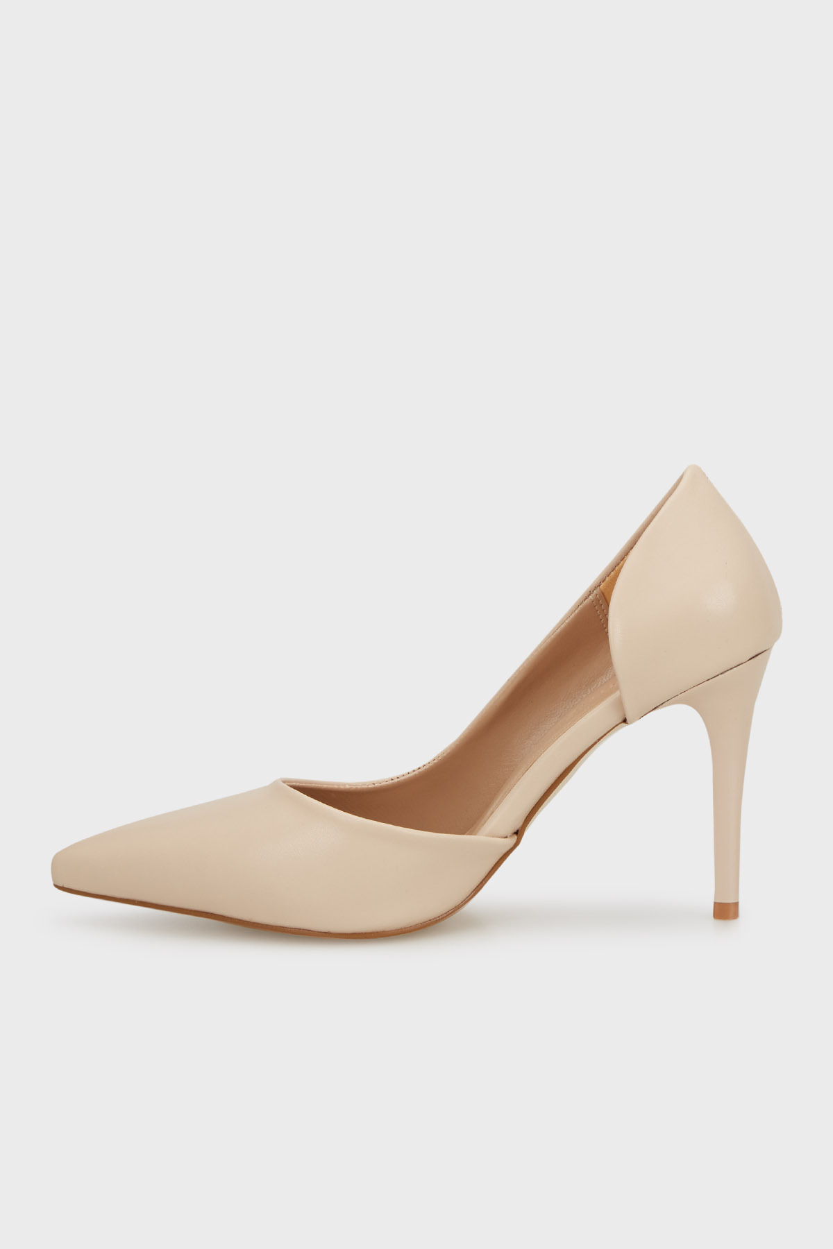 Rachel-Pantofi cu toc asimetric din piele cu vârf ascuțit PANTOF 24K036MINE 2