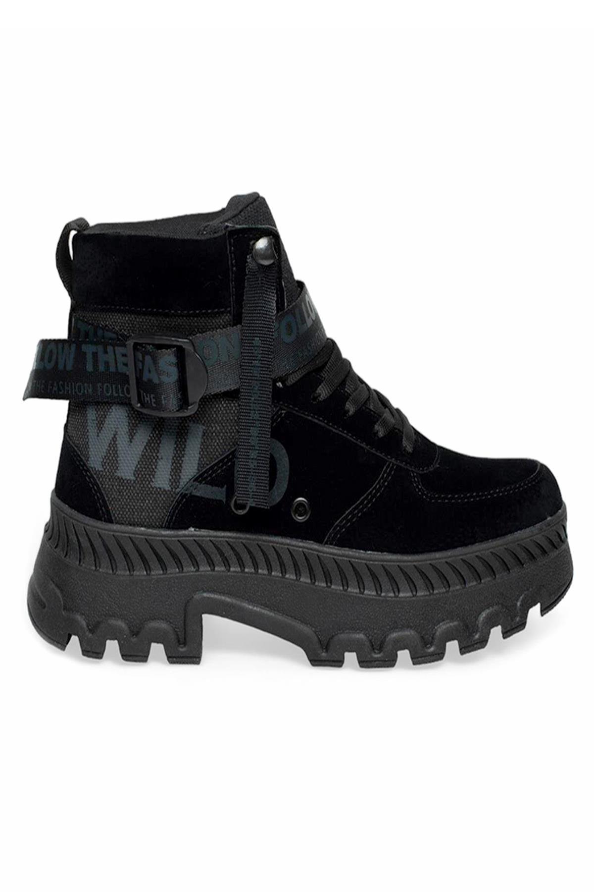 Nrw Black Casual Winter Women's Boots