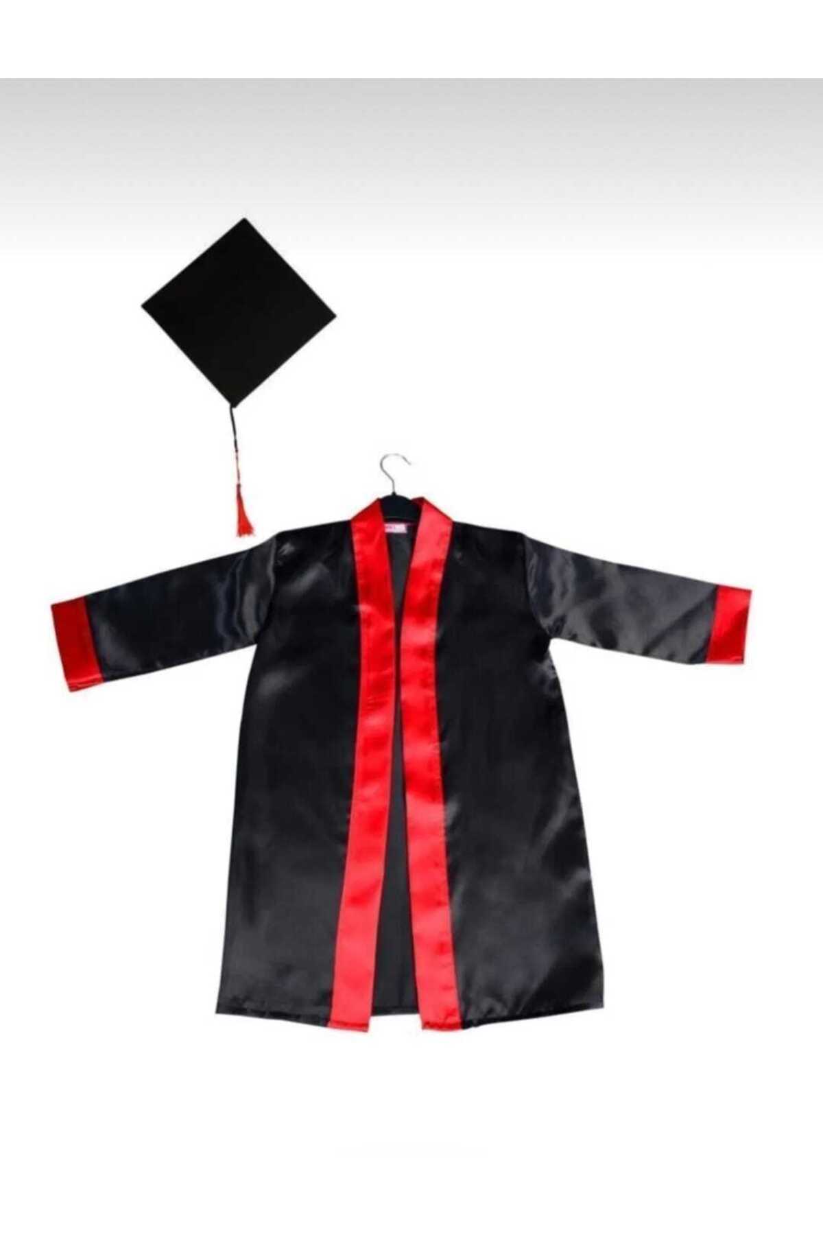 Graduation Outfit Cap And Gown,Robe Red Striped Black Red Graduation Outfit