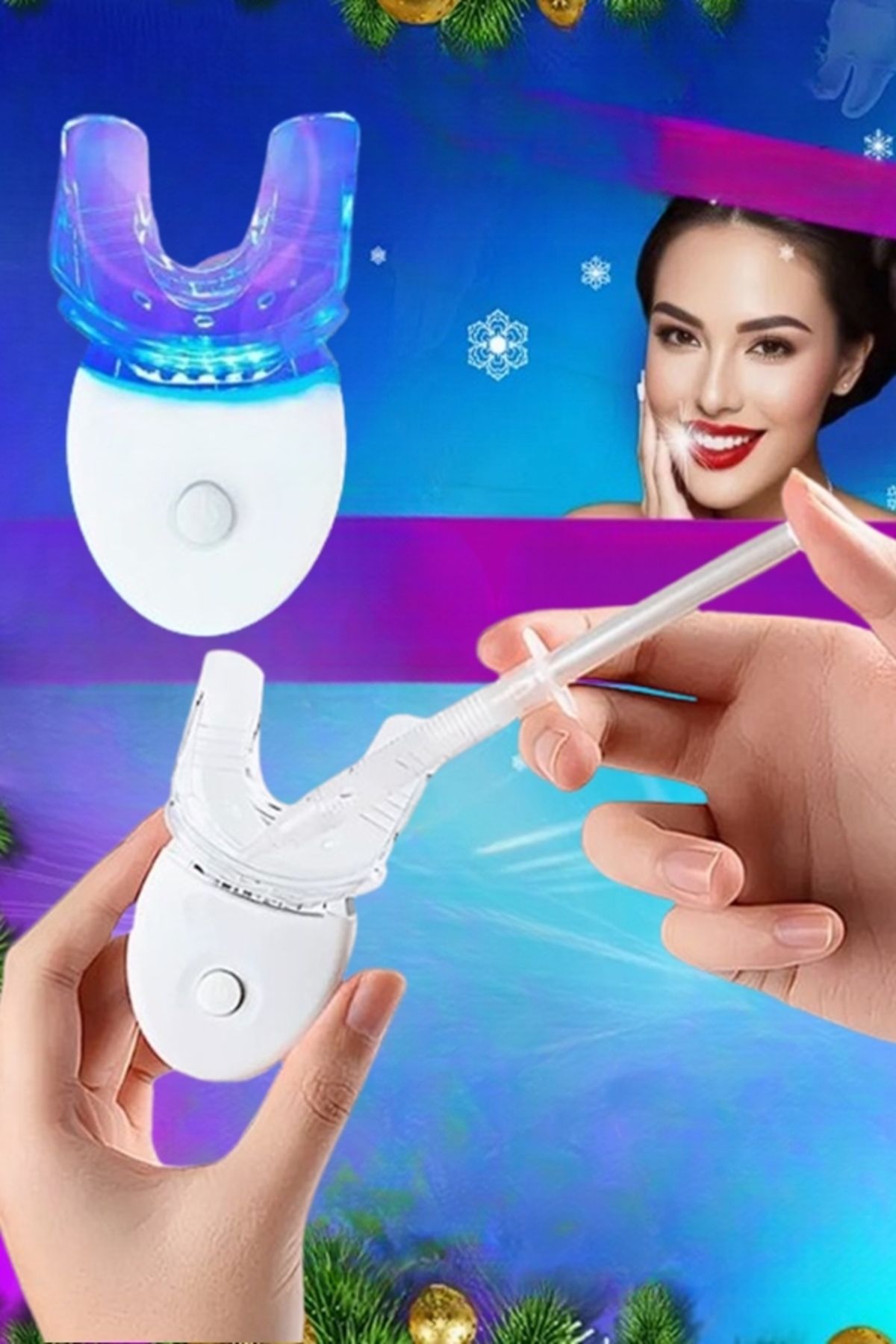 محصولات سفیدکننده دندان مجموعه سفید کردن 10 5 LED Uniquem