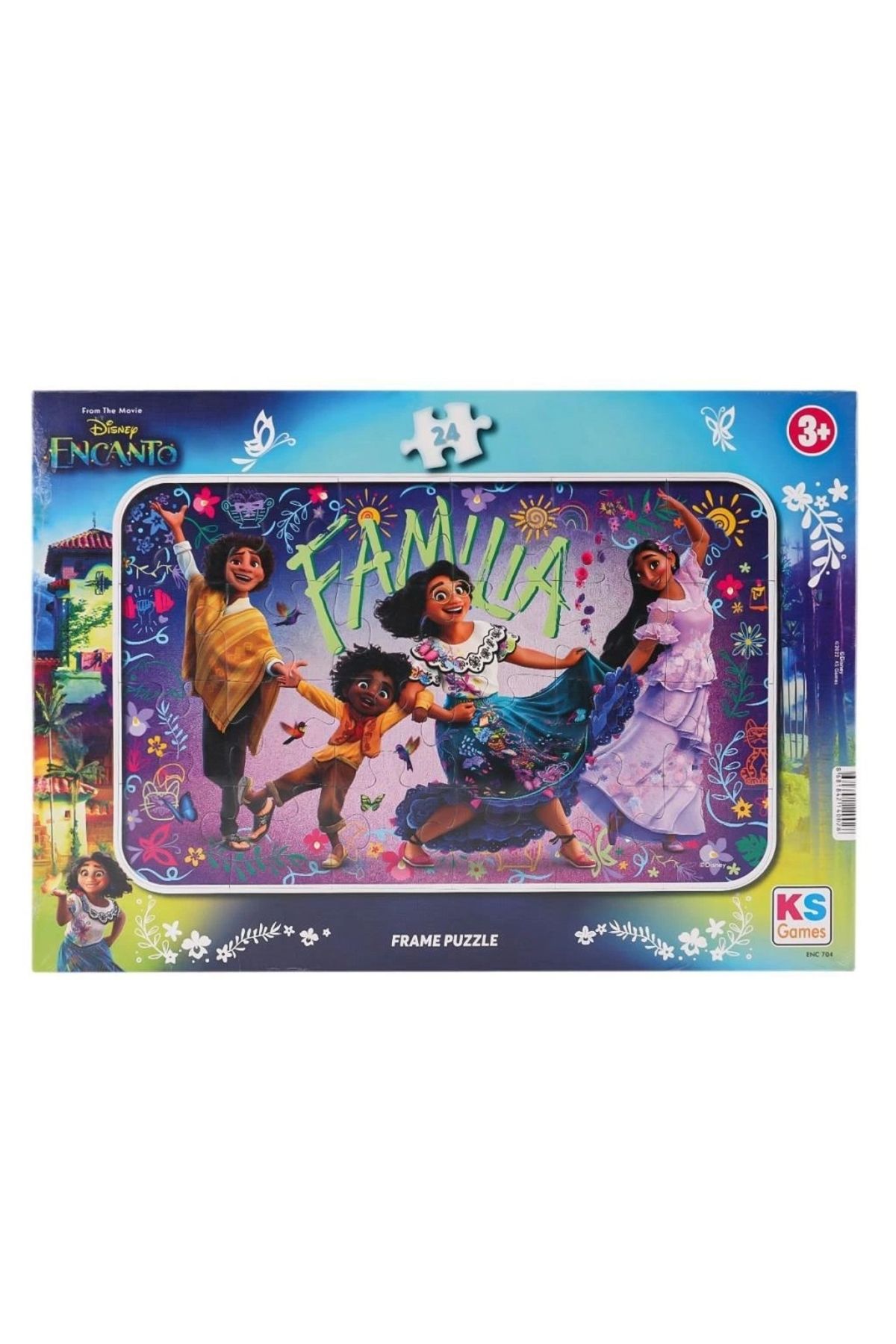 SYNOPE Çocuk ENC 704 Encanto Familia Frame Puzzle 24 Parça -KS Puzzle