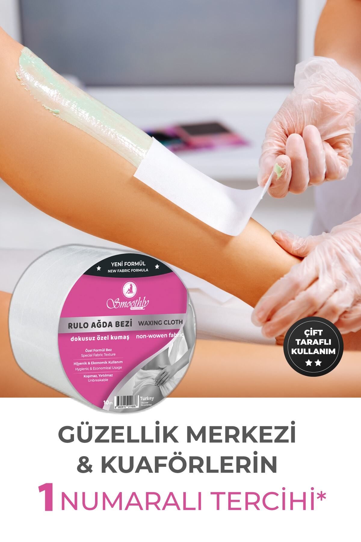 ZUZU TEKNOLOJİ Professional Kuaför Ağda Bezi 10 Metre Ağda Kağıdı Çift Taraflı Kullanım