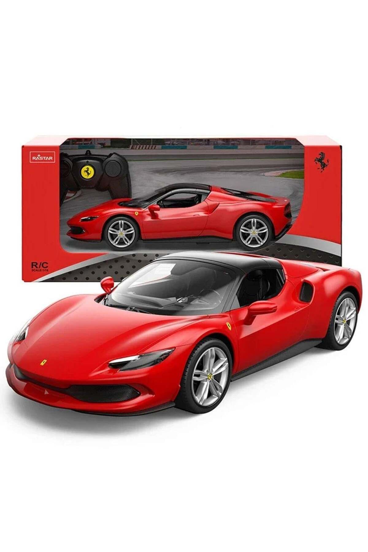 sunman oyuncak Ferrari 296 GTS Kırmızı 00094600 SUN-RAS-R/C 1/16