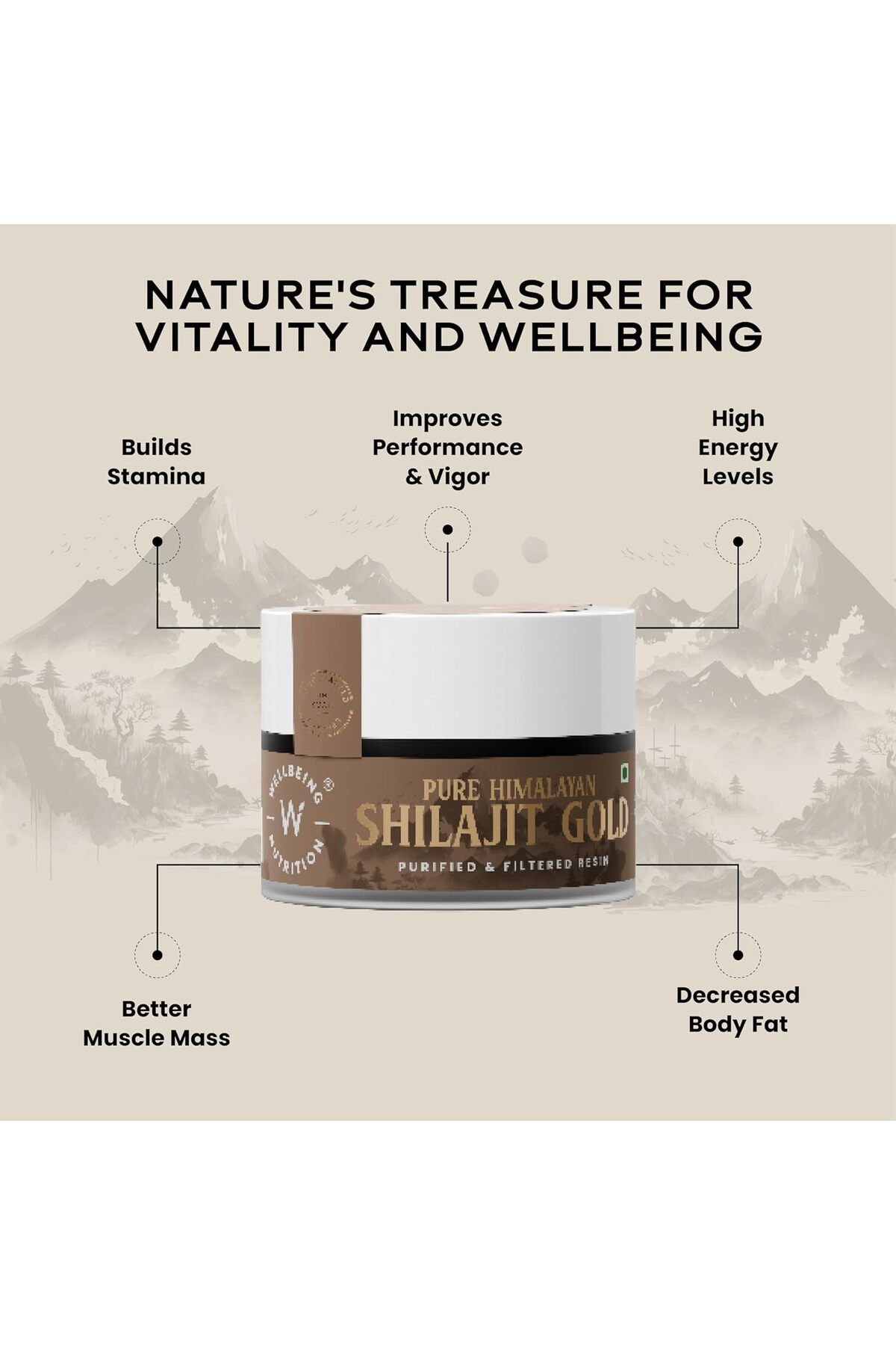Wellbeing Nutrition-Pure Himalayan Shilajit Gold Resin 20G 2