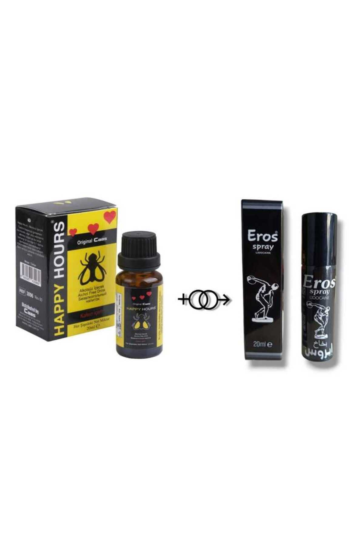 Eros Happy Hours İstek Arttırıcılı Damla 20 ML + Eros Sprey 20 ML