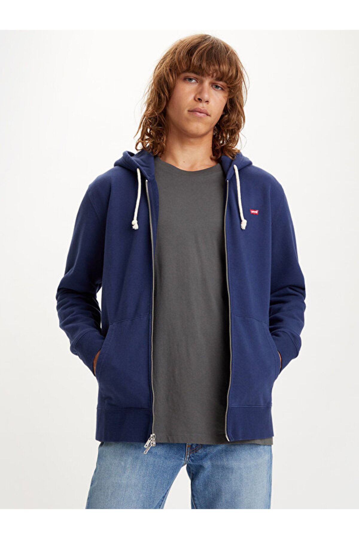Levi's-هودي أصلي بسحاب 4
