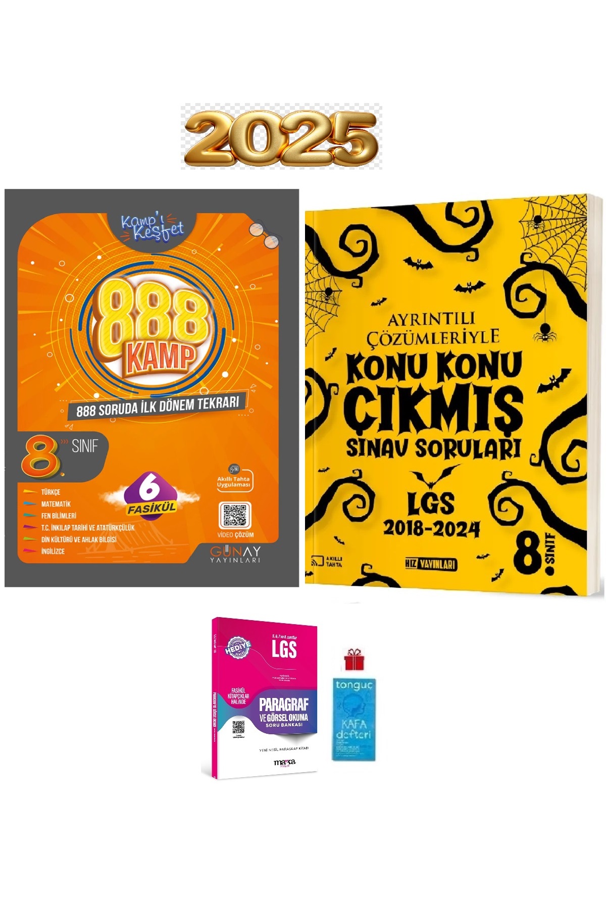 Günay Yayınları 8.Sınıf Günay İLK Dönem 888 Soruda Kamp Kitapı ve