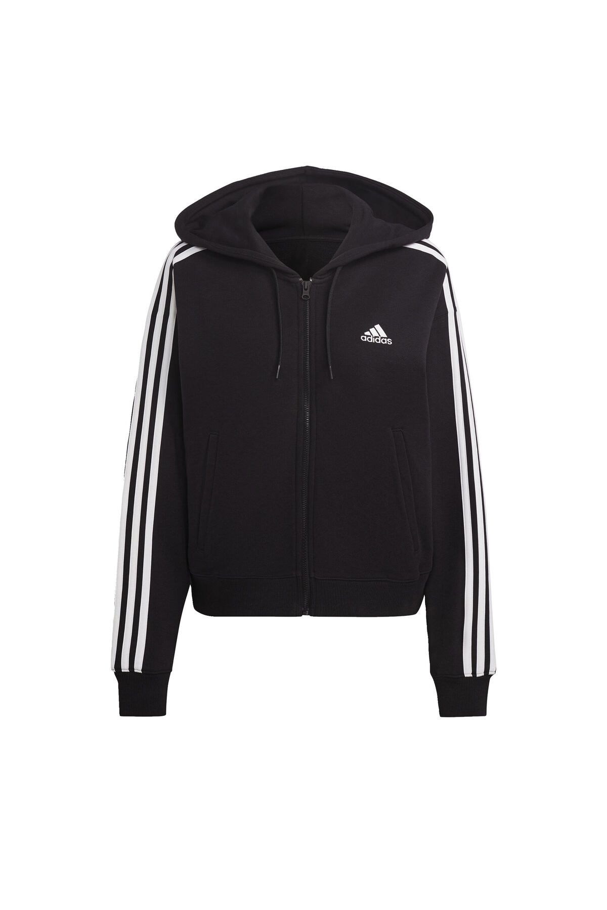 adidas-Essentials 3-Stripe French Terry Bomber - Hoodie, Full-Zip Top 7