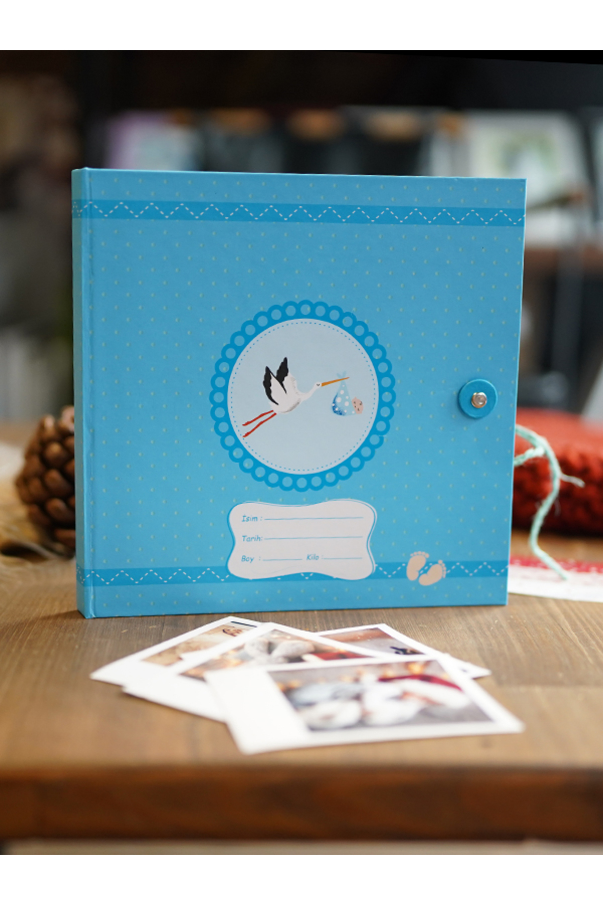 hediyelik Baskılar BEBEK ANI ALBÜMÜ 24 ADET POLO KART  FOTOĞRAF BASKILI BEYAZ JEL KALEM HEDİYELİ fotoğrafı 4 (önizleme)