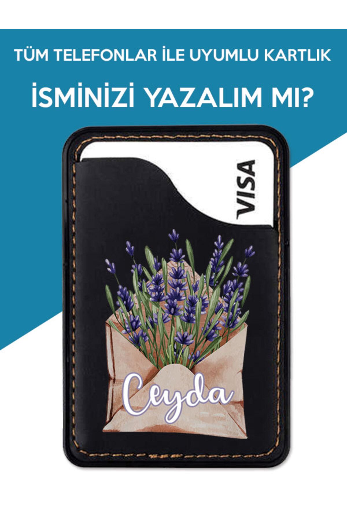 Cekuonline Infinix Zero Note S5 30 40 Pro GT 20 Uyumlu İsim Yazılı 3M Kartlık Kılıf Lavender