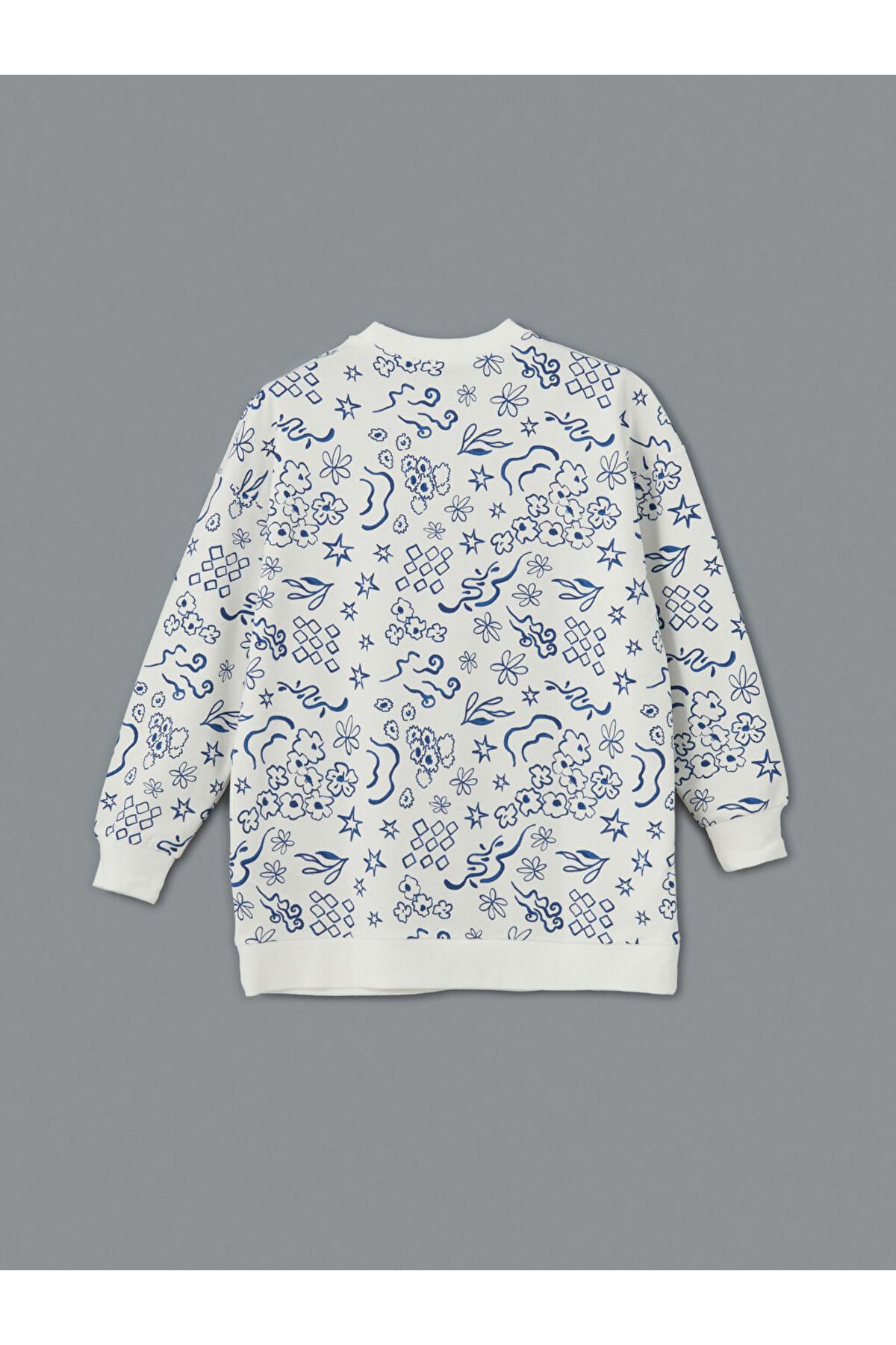 LC Waikiki-Tunica hanorac oversize pentru femei LCW Modest Patterned 2