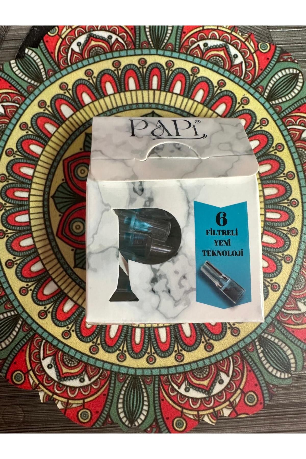 tuğtekin tobacco PAPİ CEP AGIZLIK SLİM/SLENDER 6 FİLTRELİ YENİ TEKNOLOJİ