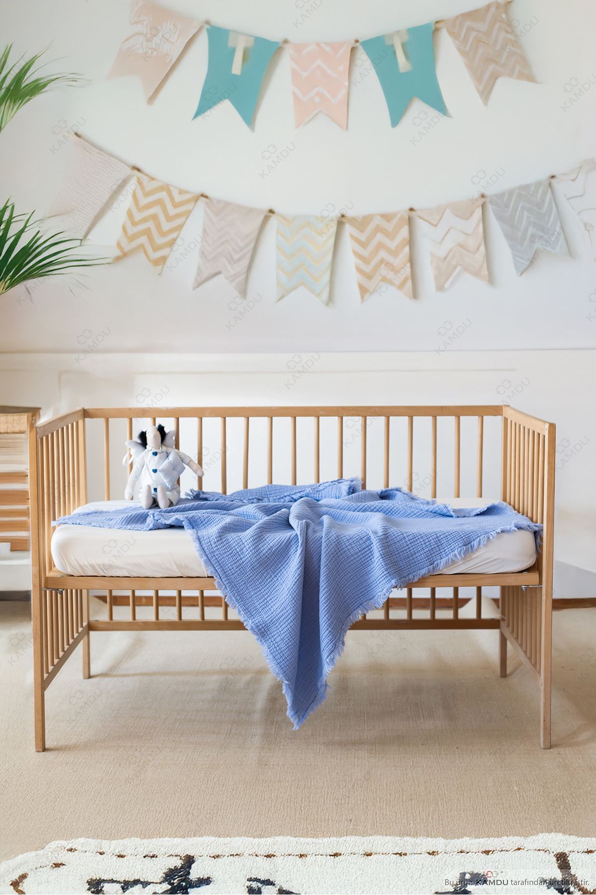 Jassya 100x100cm %100 Müslin Bebek Battaniyesi, Çok Amaçlı Müslin Örtü, Çok Katlı Pamuk Bebek Örtüsü