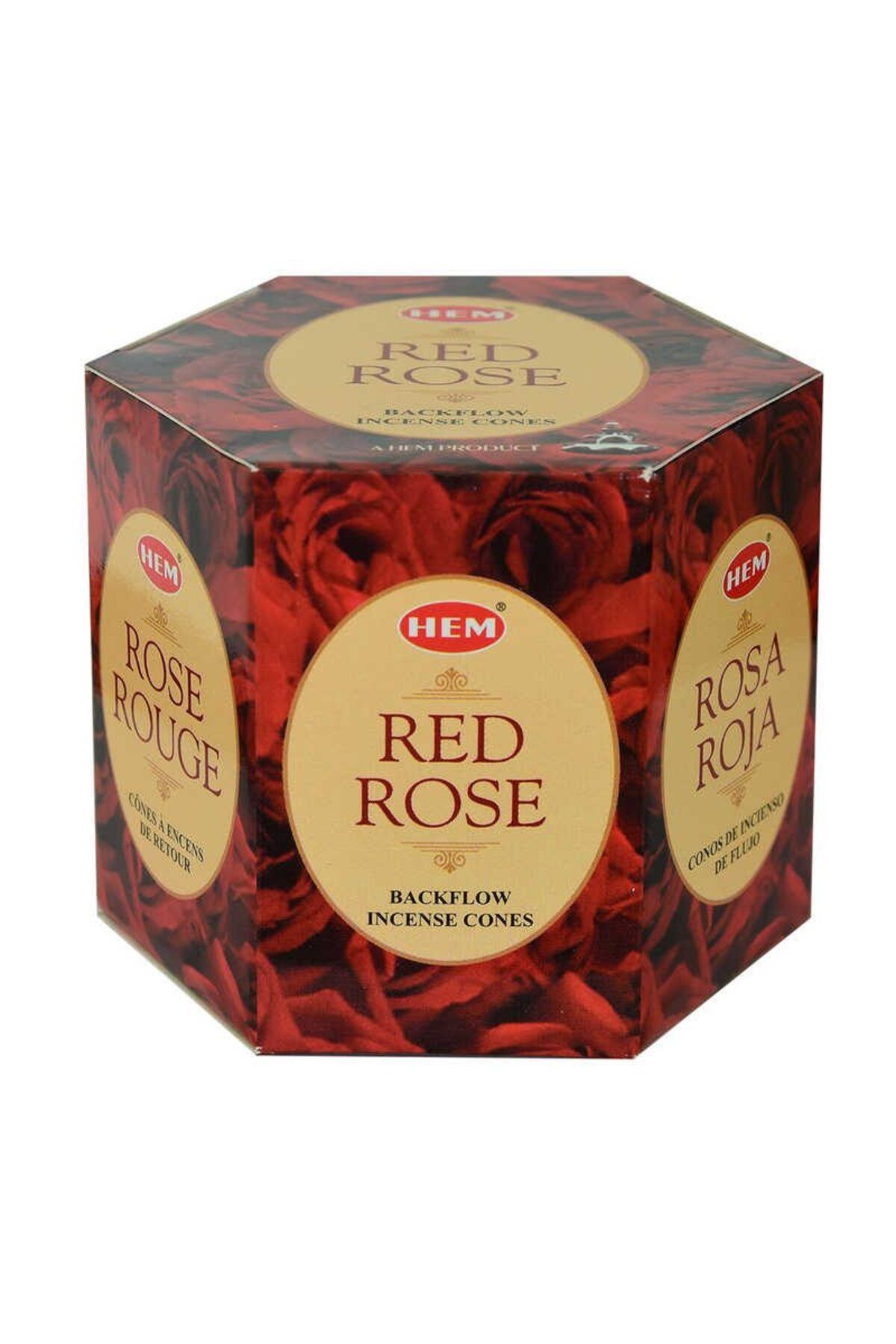 Astra Market Geri Akış Şelale Kırmızı Gül Kokulu 40 Konik Tütsü - Red Rose Backflow Incense Cones