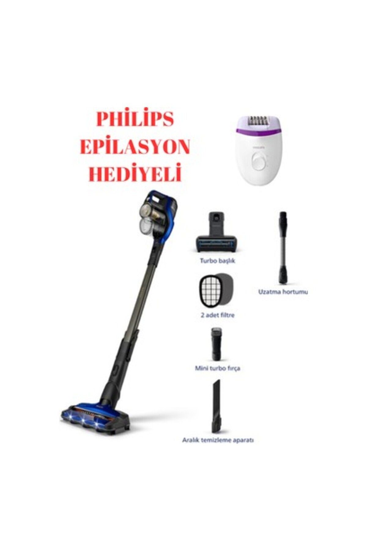 Philips 8000 Series Sarjlı Süpürge 25.2 V /philips Epilasyon Hediye