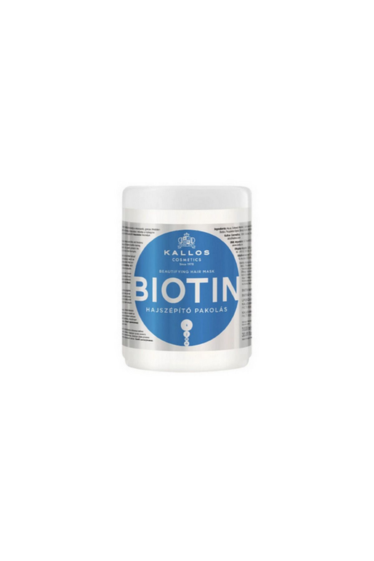 Kallos Cosmetics Biotin İçeren 1000 ml Besleyici ve Koruyucu Saç Bakım Maskesi 588132