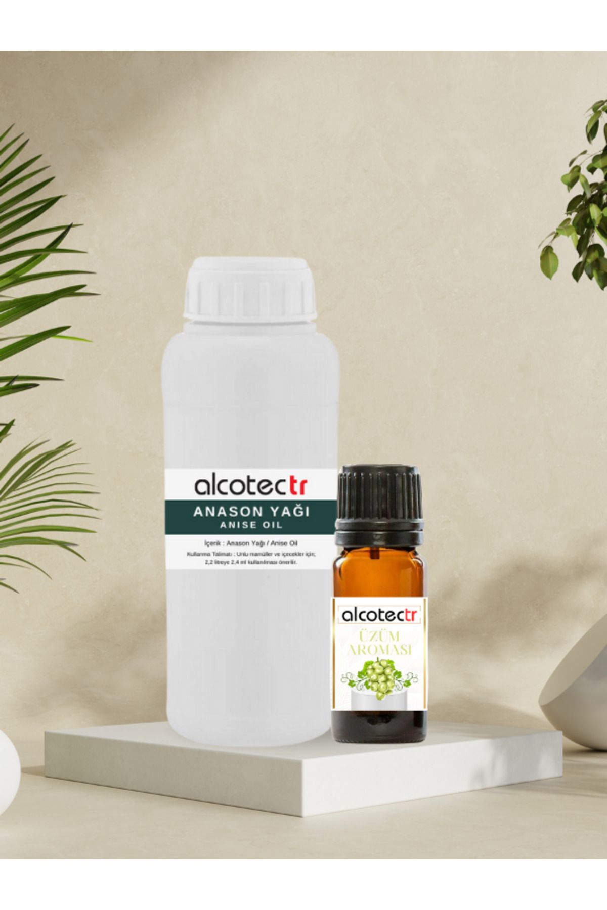 ALCOTECTR Anason Yağı 1 Lt & Üzüm Aroması 20ml