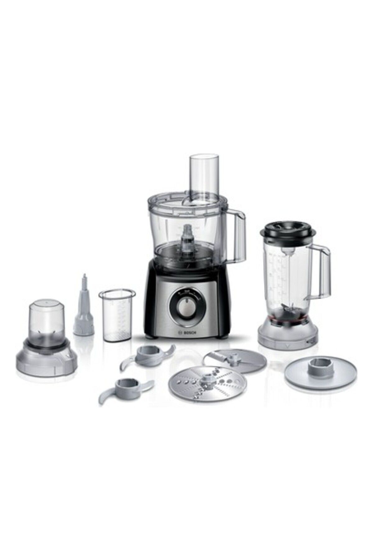 Bosch 3 Hamur Yoğurma Blender ve Öğütücü Hepsi Bir Arada 800 W Mutfak Robotu Siyah