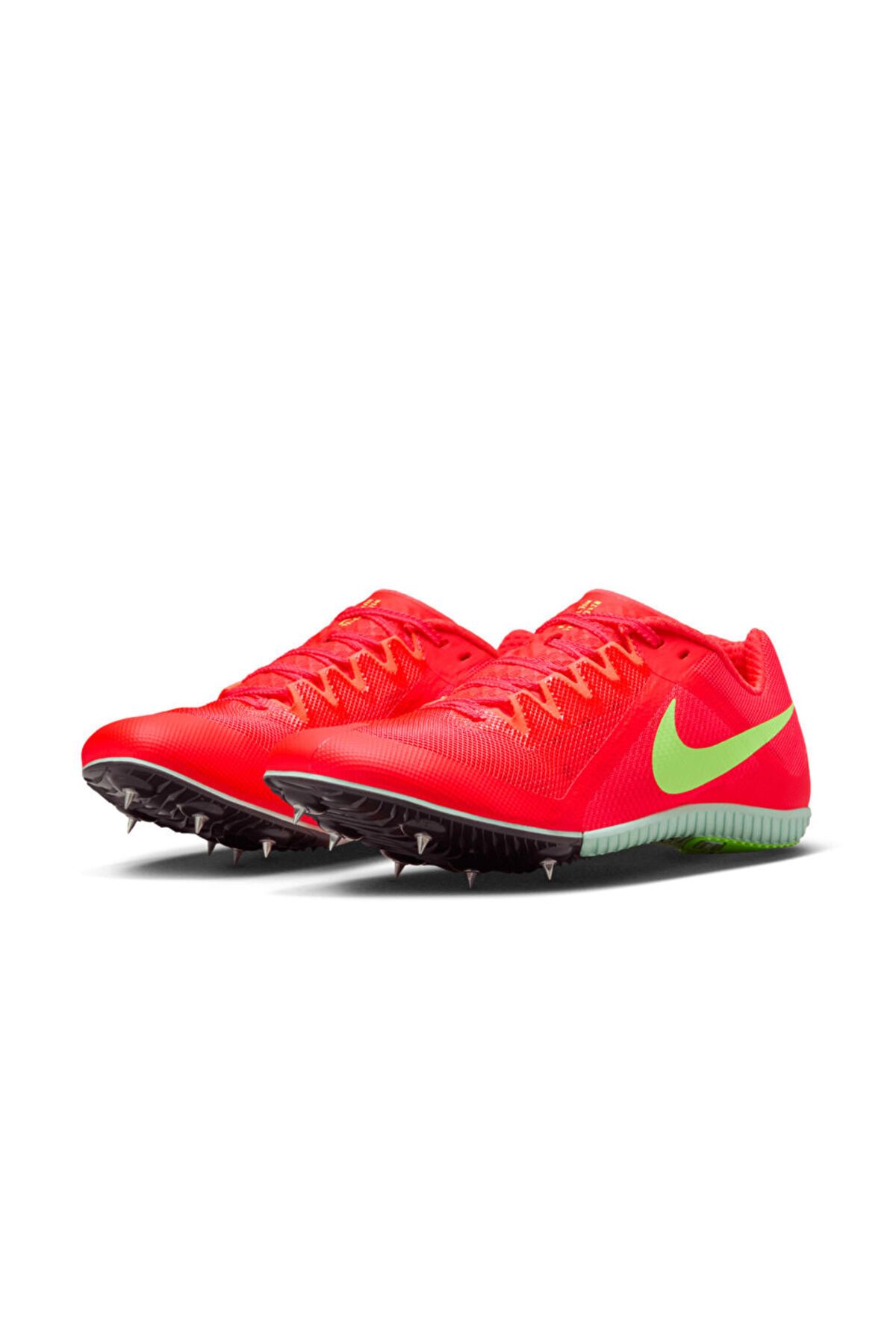 Nike-Zoom Rival Men's Track and Field Spiked Running Shoes Red 3