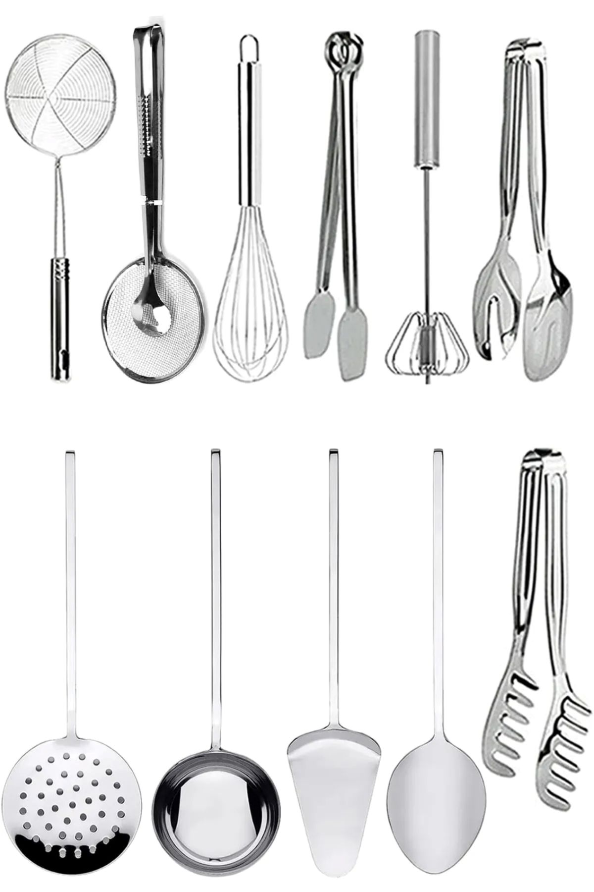 Parland 11 Parça Mutfak Sunum Hazırlama Spatula, Kepçe, Kevgir, Yemek Hazırlama Seti, Servis Maşa Ürünleri
