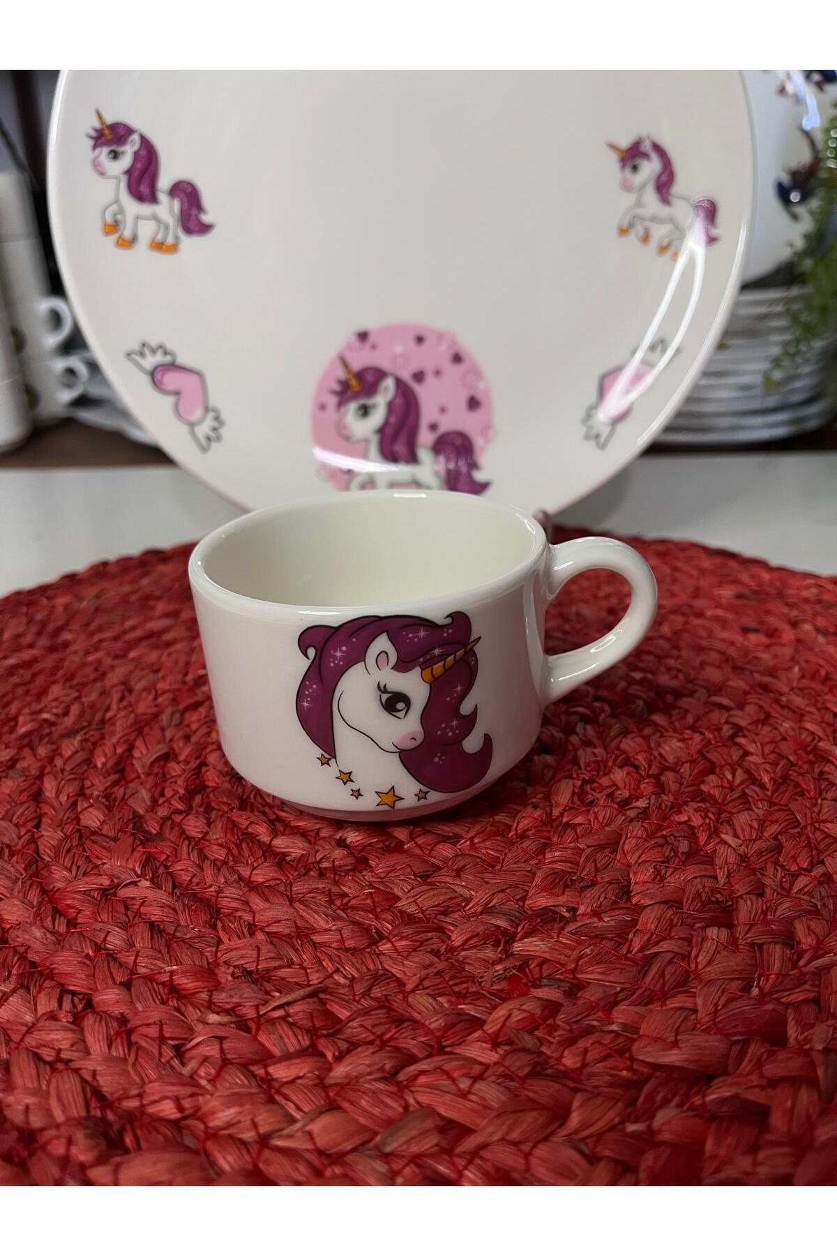 TEBAK COLLECTION TEBAK YENİ UNİCORN MODEL 6 PARÇA ÇOCUK YEMEK TAKIMI fotoğrafı 6 (önizleme)