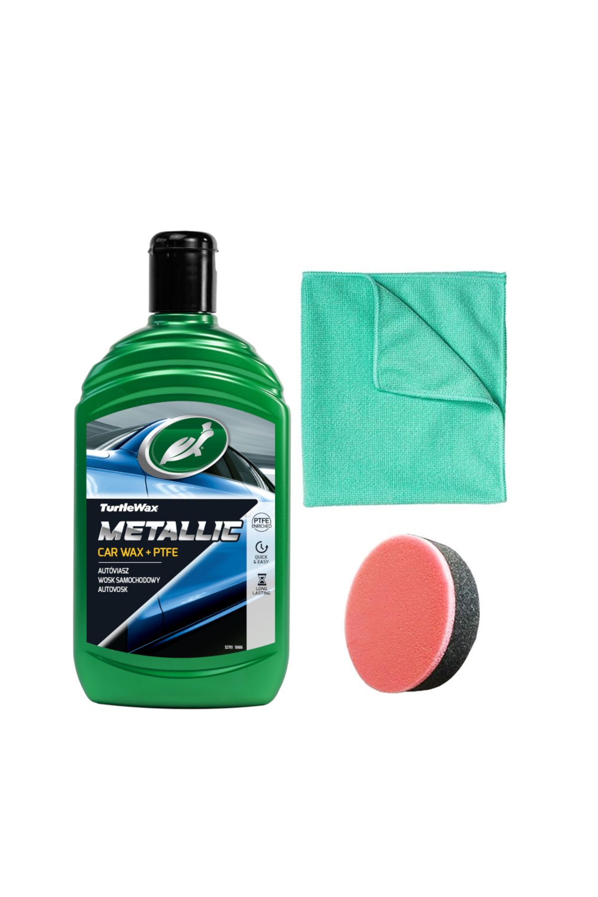Metalik Ptfe Katkılı Teflon Sıvı Cila 500 ml Sünger Bez