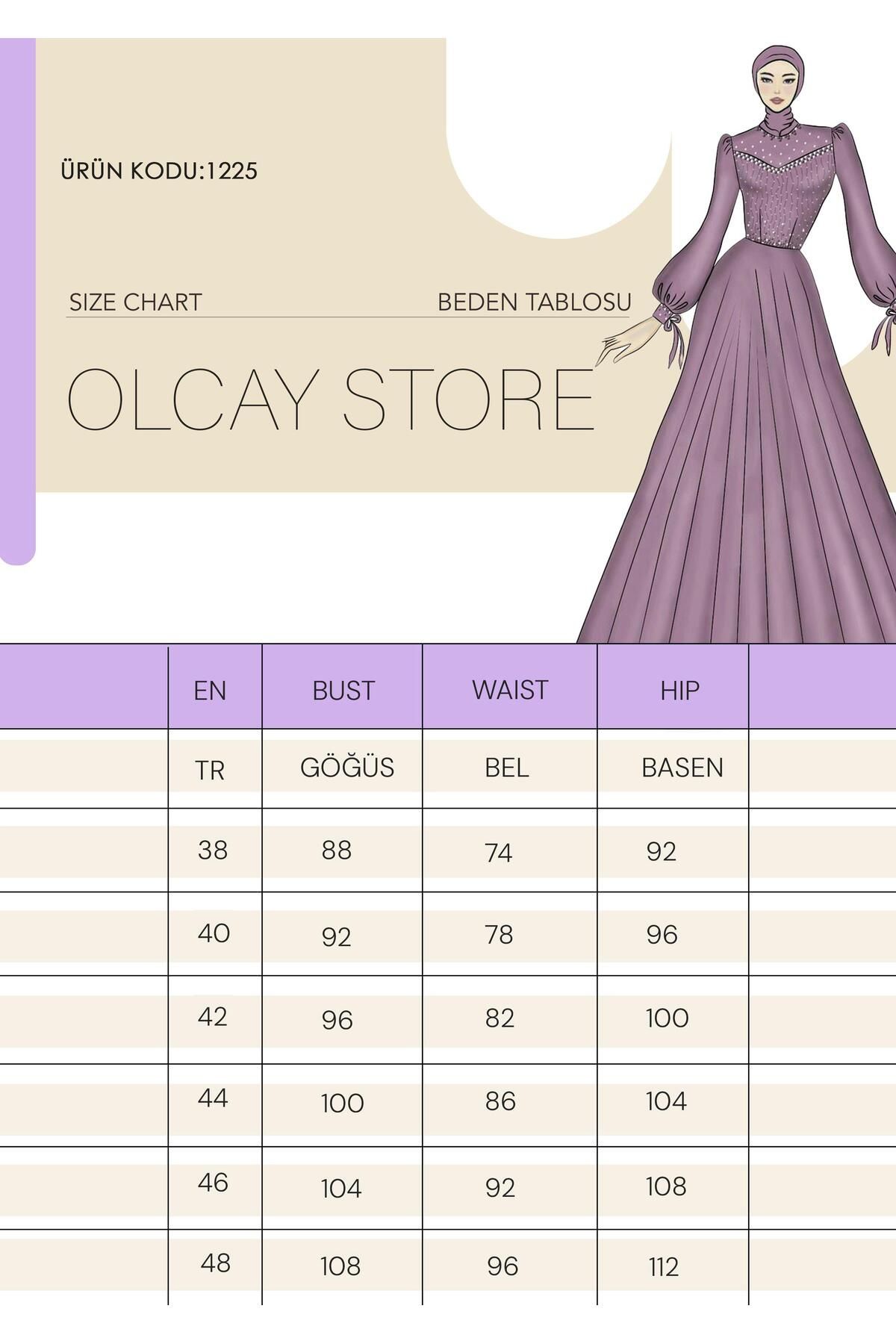 Olcay-Detailliertes Yoryo-Abendkleid aus Seide mit Hijab und Gürtel an der Taille PUDRA 1225 8