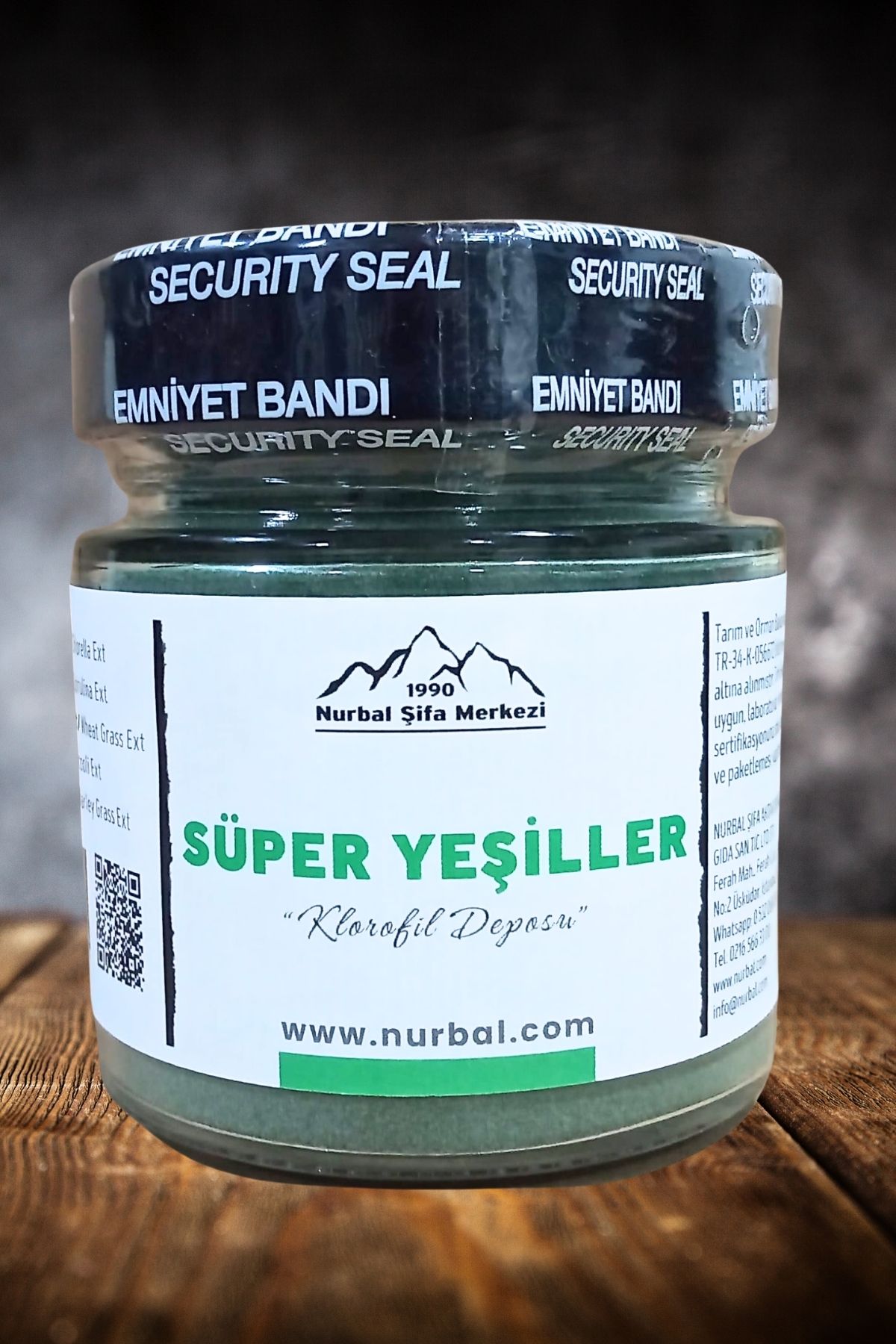 Nurbal Şifa Merkezi Süper Yeşiller 120 gr