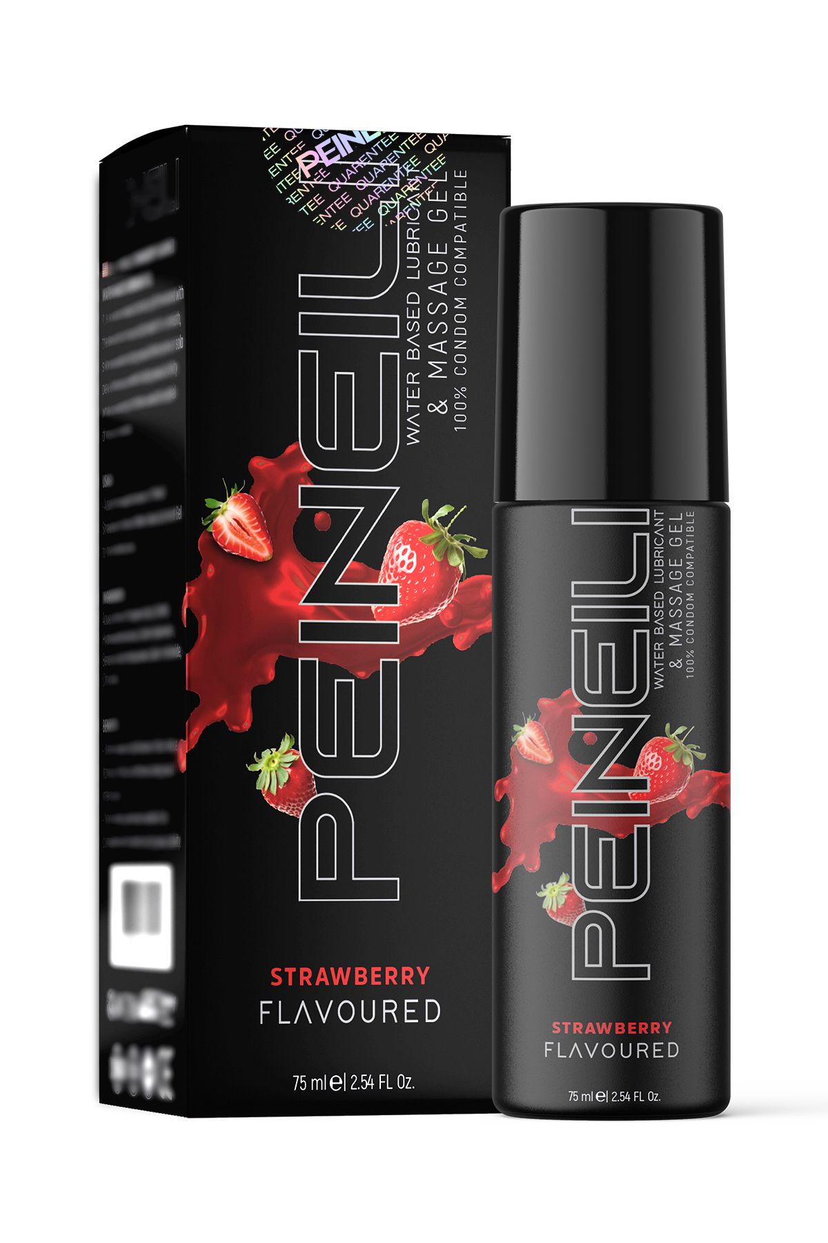 PEINEILI Çilekli Kayganlaştırıcı Masaj Jel Su Bazlı 75 ml Strawberry Lubricant Massage Gel Water Based