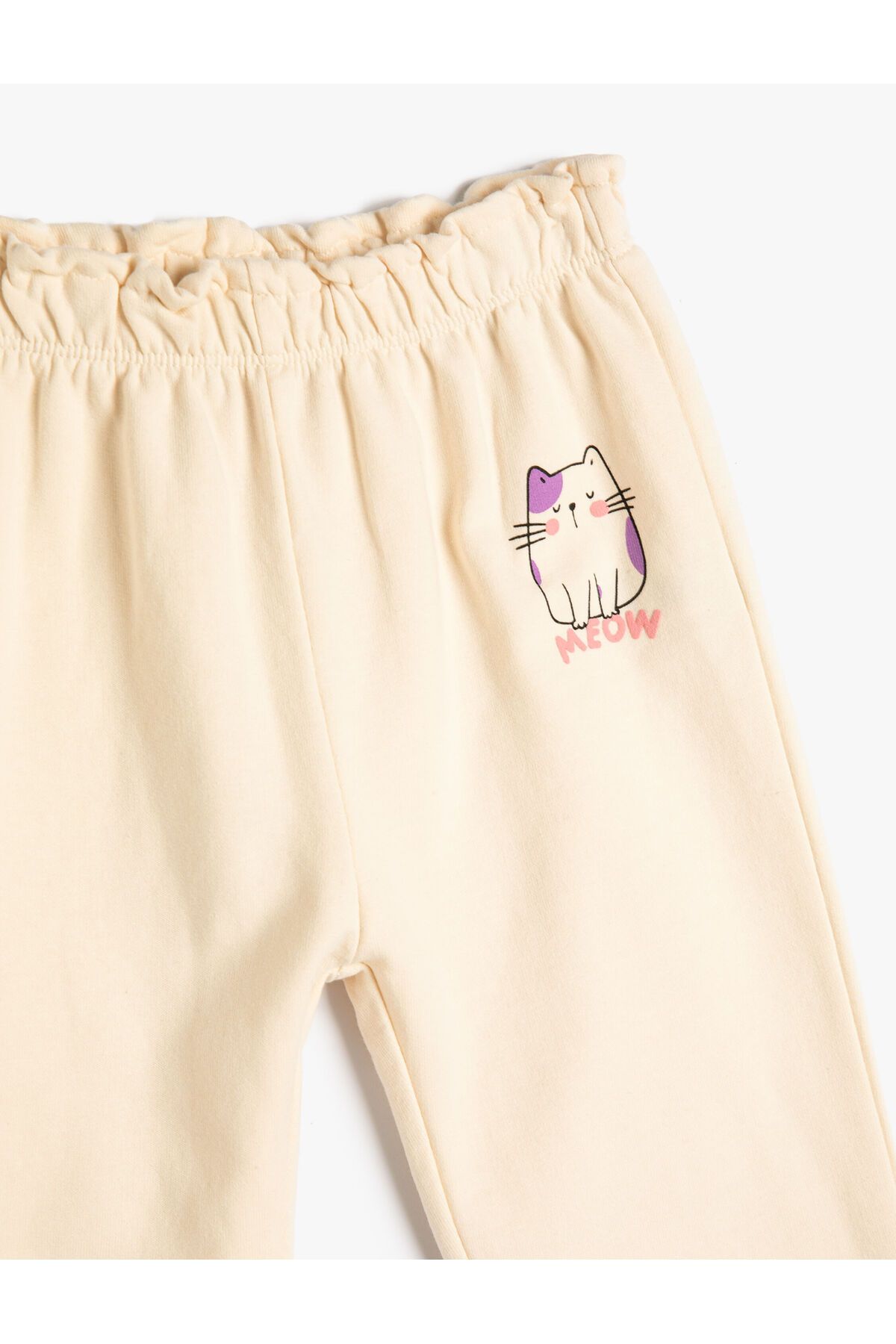 Koton-Cotton Jogger Sweatpants - Cat Printed, Elastic Waist Raster 3