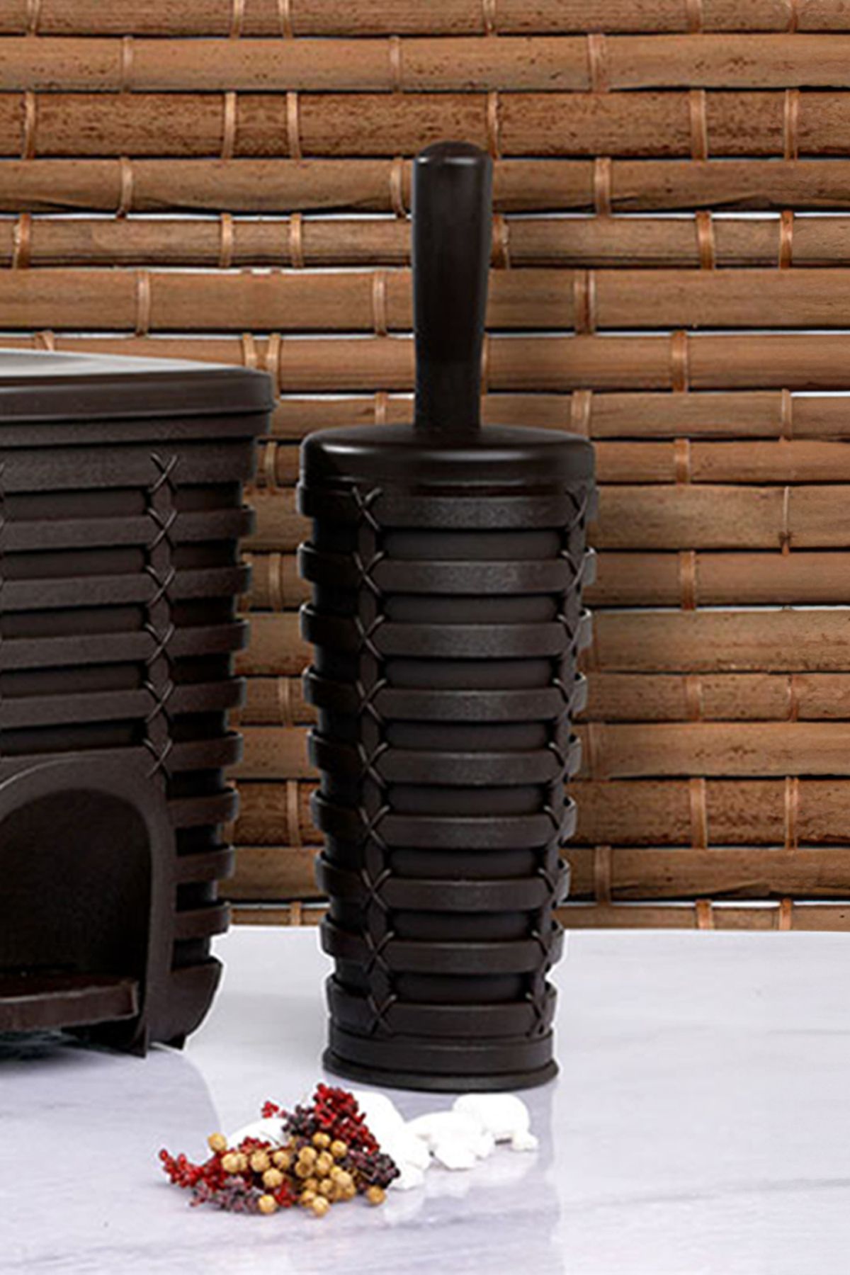 Prima Nova-Palm Toilet Brush Brown 2