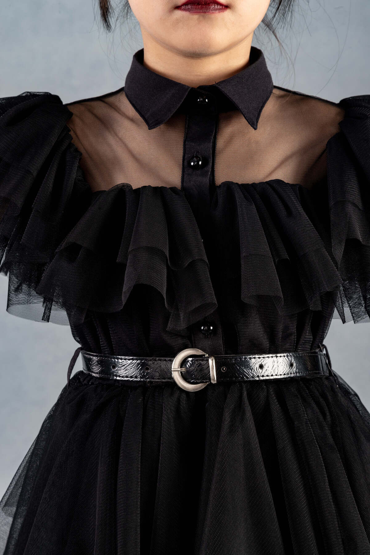 Gocoland Wednesday Kostüm Siyah Renk Elbisesi fotoğrafı 5 (önizleme)