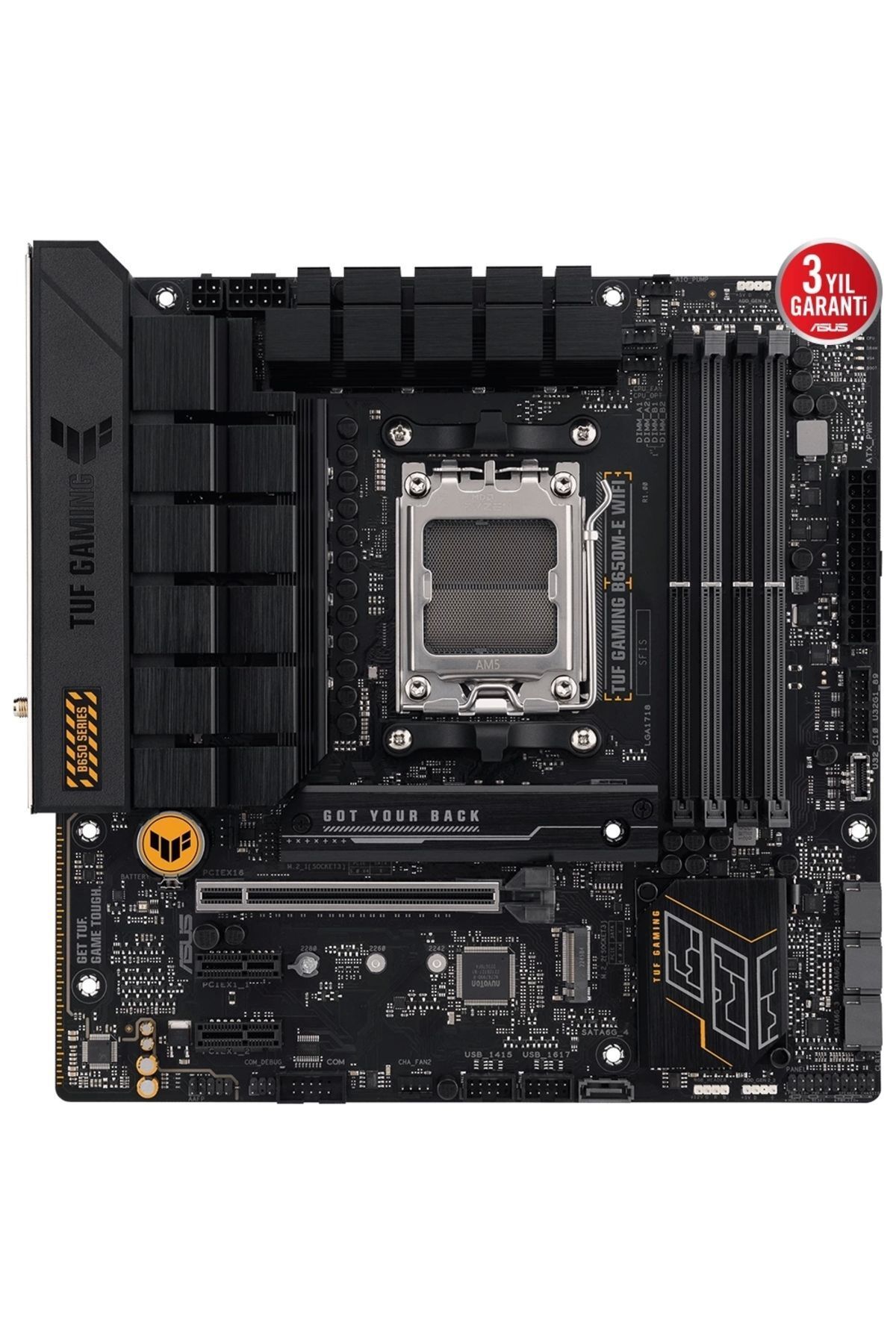 ASUS-Tuf Gaming B650M-E Wifi Am5 Ddr5 Audio Glan Dp/Hdmi Sata3 Usb3.2 Matx 2