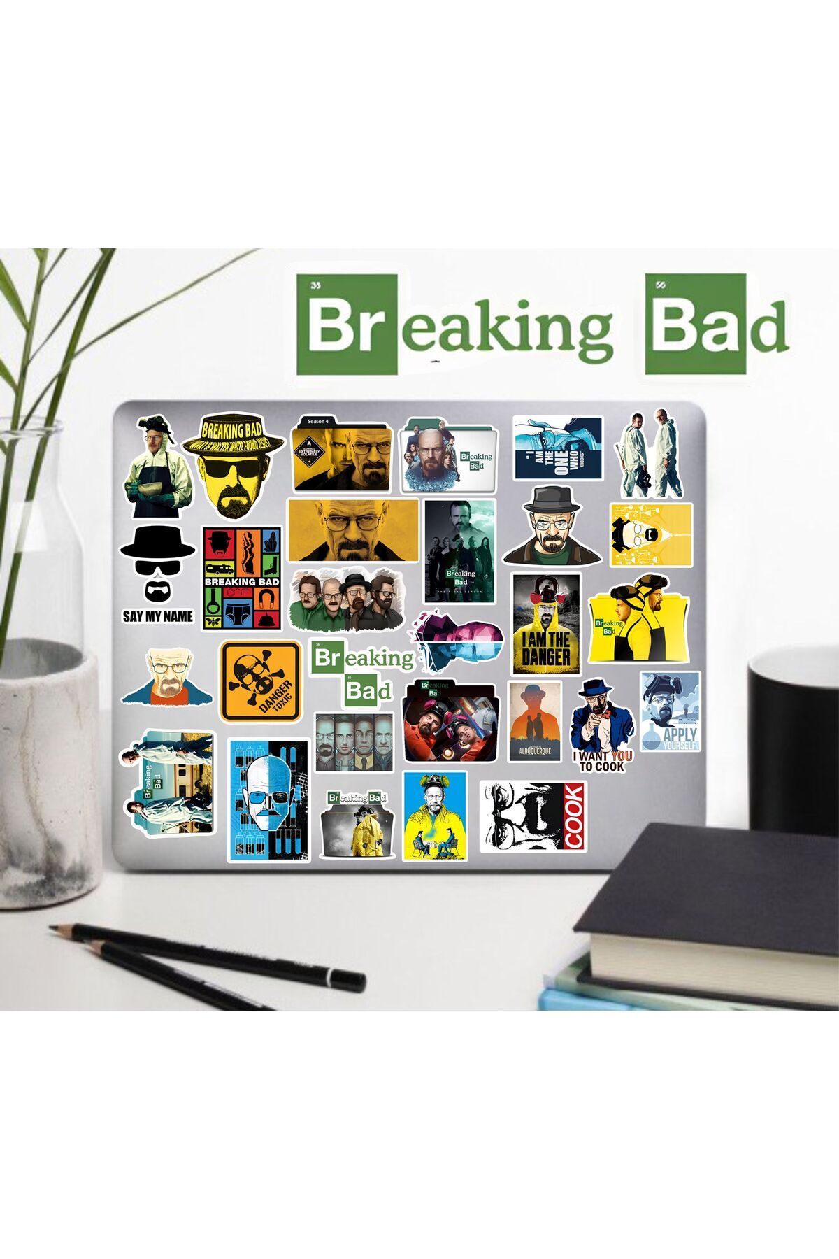 HEDİYENE BAK Set De Autocolante Tematice Breaking Bad Series - Decal, Agenda, Scrapbook Collage, Bullet Journal - Mărime unică