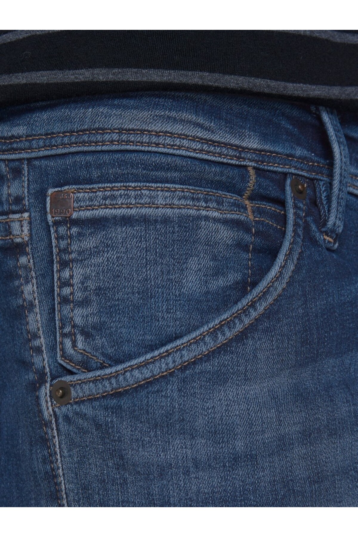 شلوار جین مردانه راسته فاق نرمال | جک اند جونز Jack & Jones 12175888 - تصویر 4