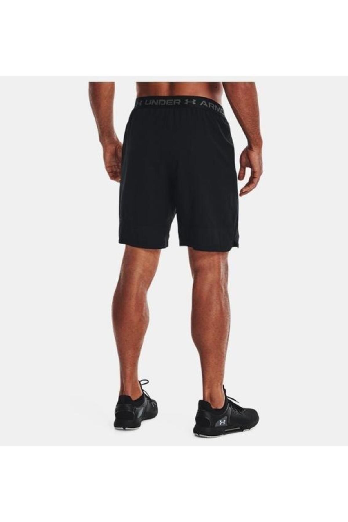 شورت ورزشی مشکی مردانه های بافندگی و ناپدید شدن نر 1370382 001 Under Armour