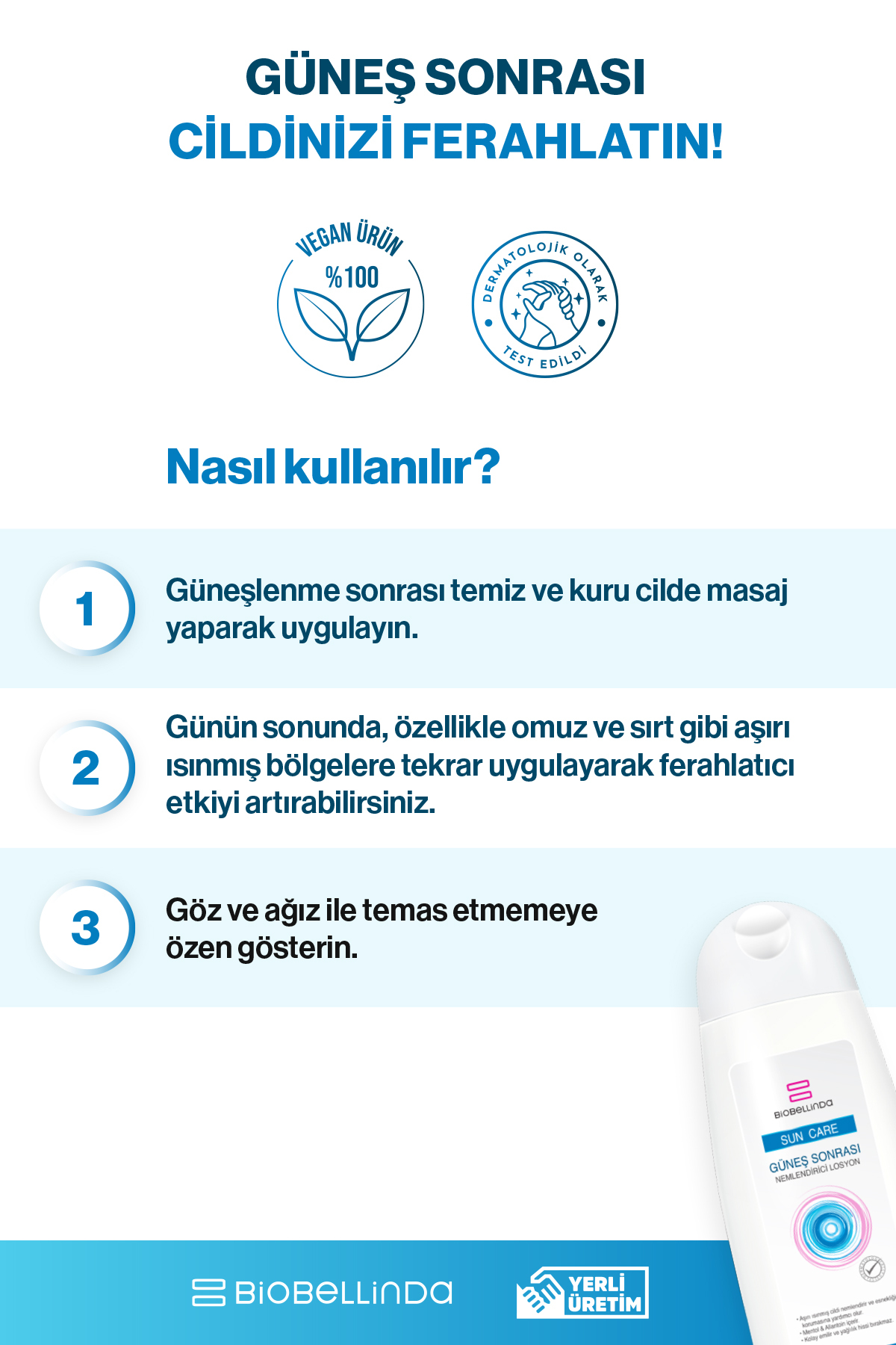 Güneş Sonrası Nemlendirici Losyon 200 ml ( 2'Lİ SET ) — BL139x2 — تصویر 3 از 3
