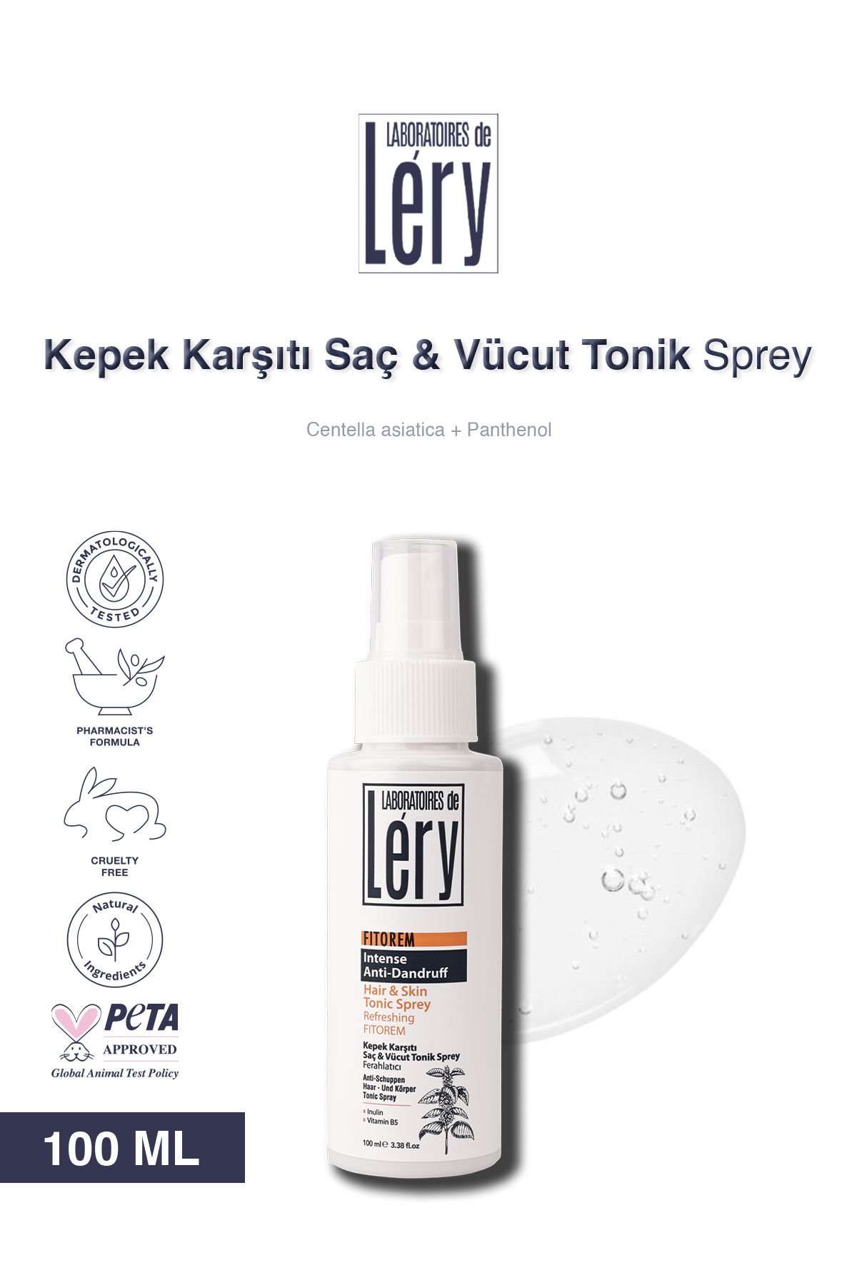 LABORATOIRES DE LERY Lery Kepek Karşıtı Saç & Vücut Tonik Sprey