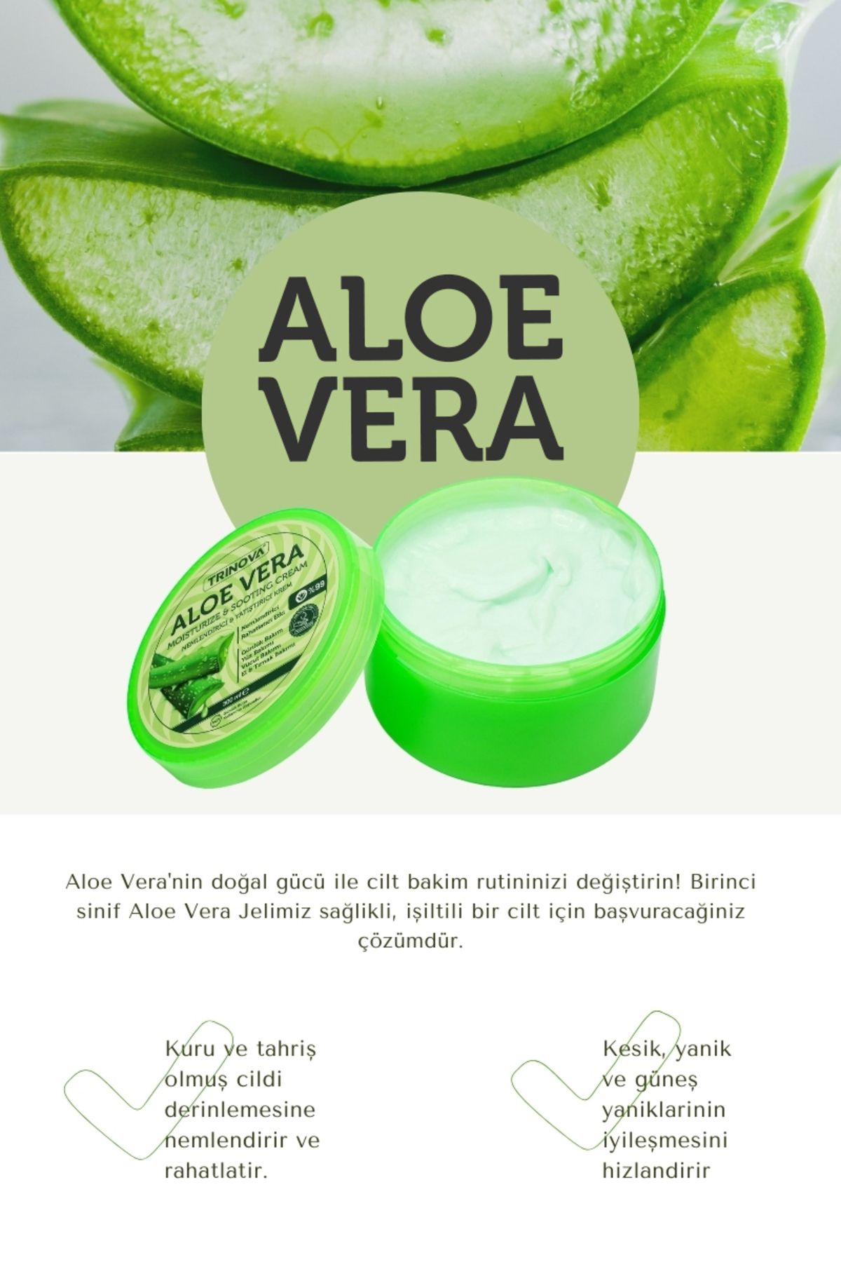 Trinova-Cream Alovera - Moisturizing and Relaxing 7
