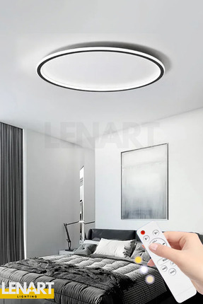 Lenart Lighting Samanyolu Model Yuvarlak Led Avize, Çiftli Kasa Iç Dış Aydınl...